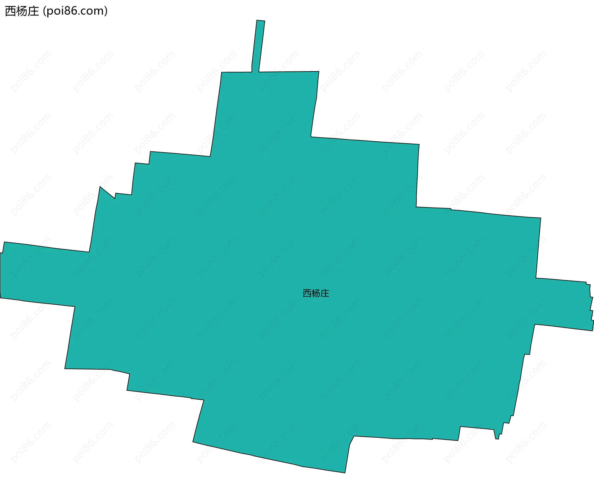 西杨庄边界地图