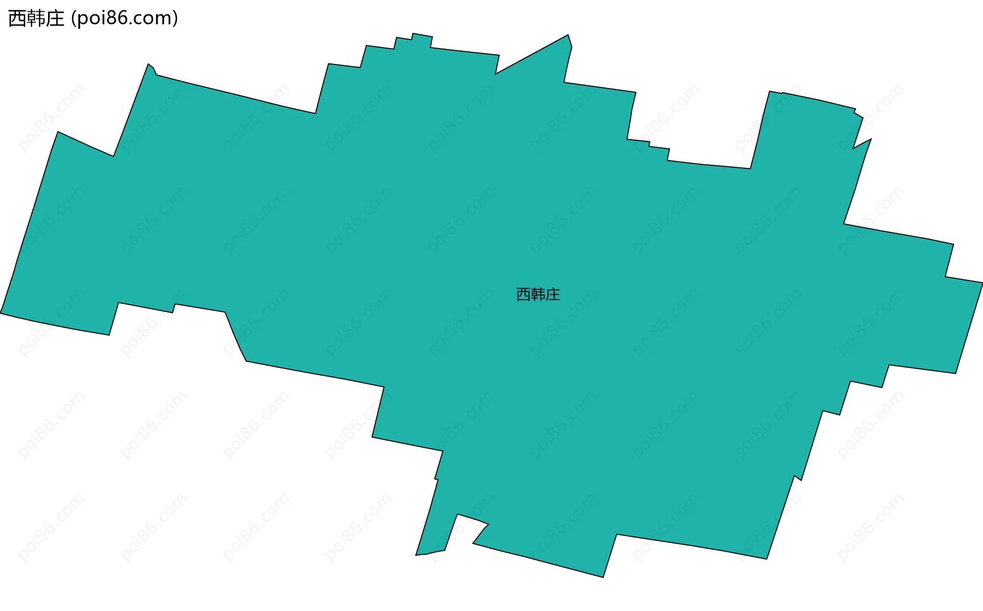 西韩庄边界地图