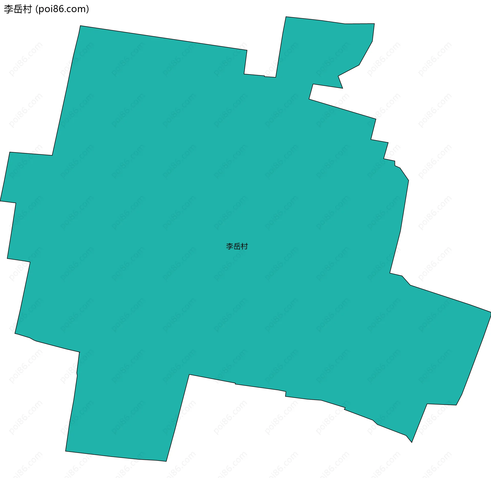 李岳村边界地图