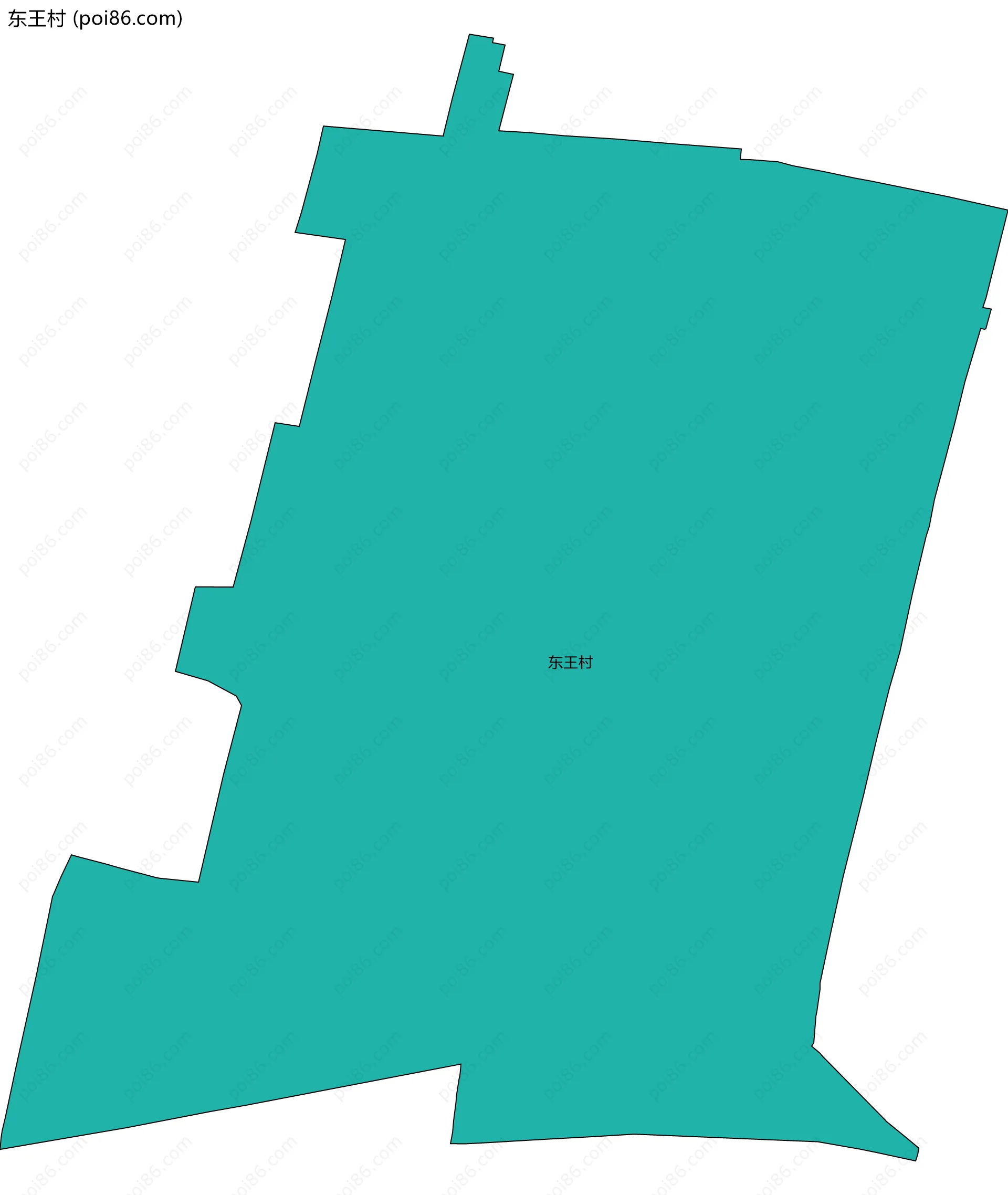 东王村边界地图