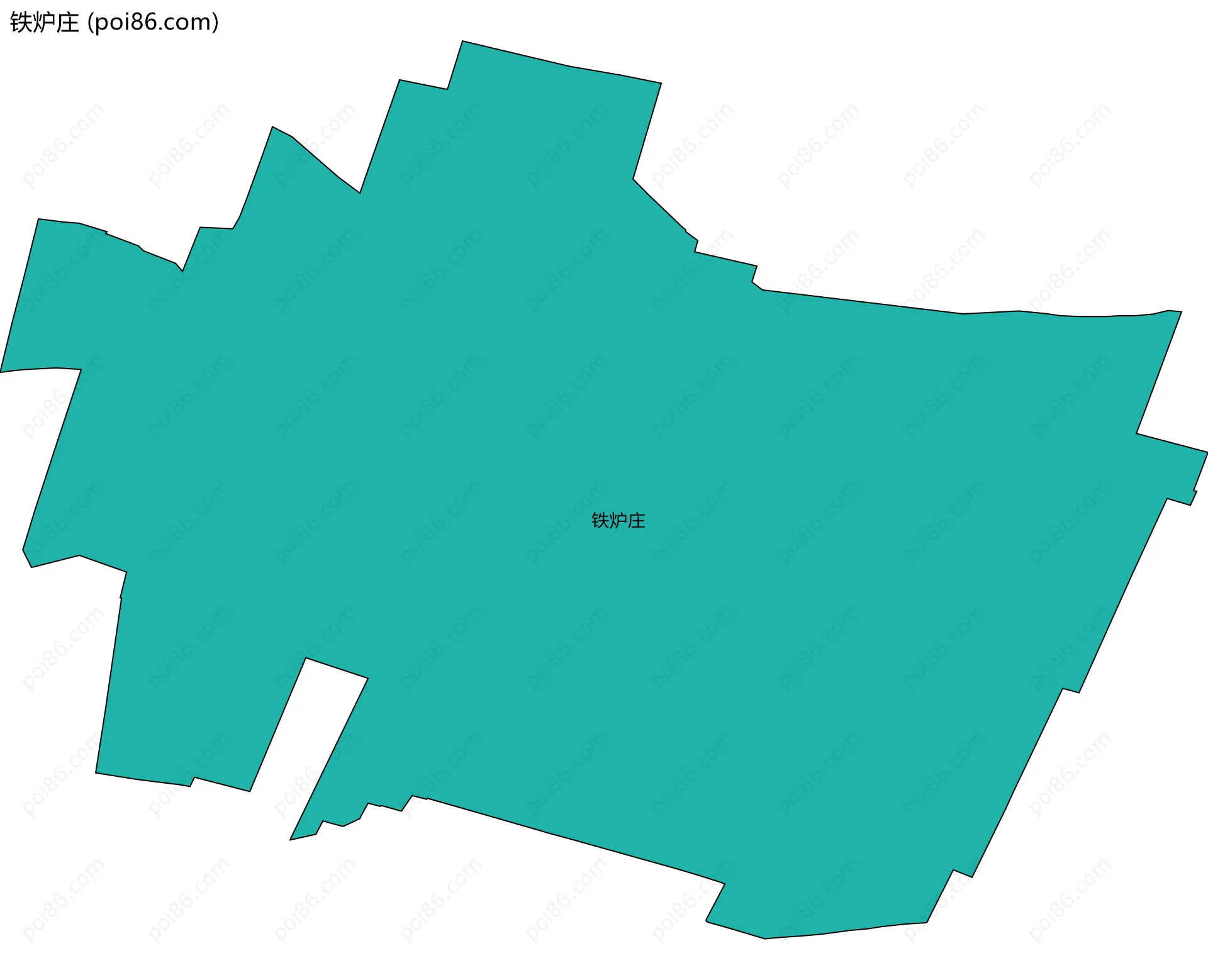 铁炉庄边界地图