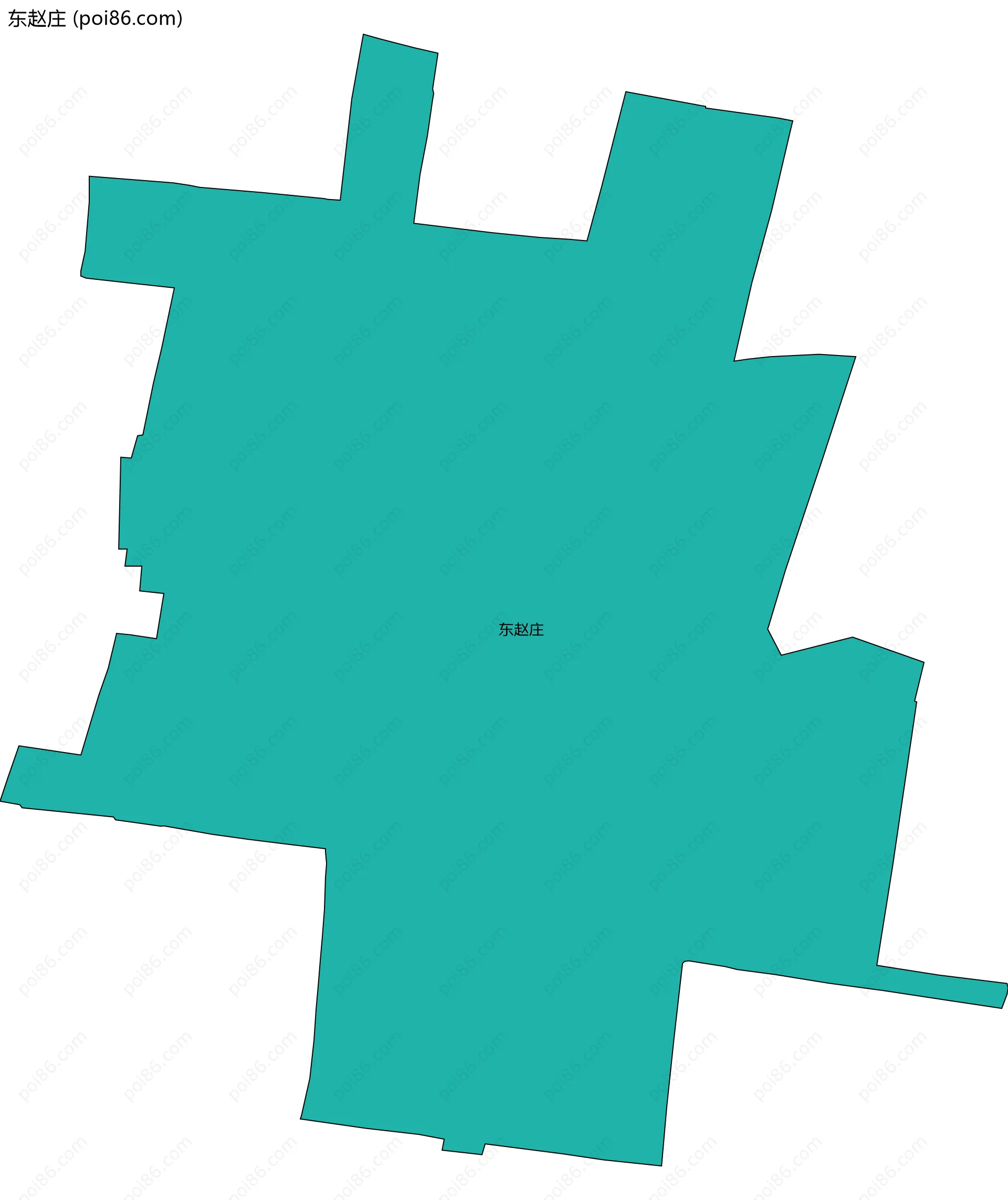 东赵庄边界地图