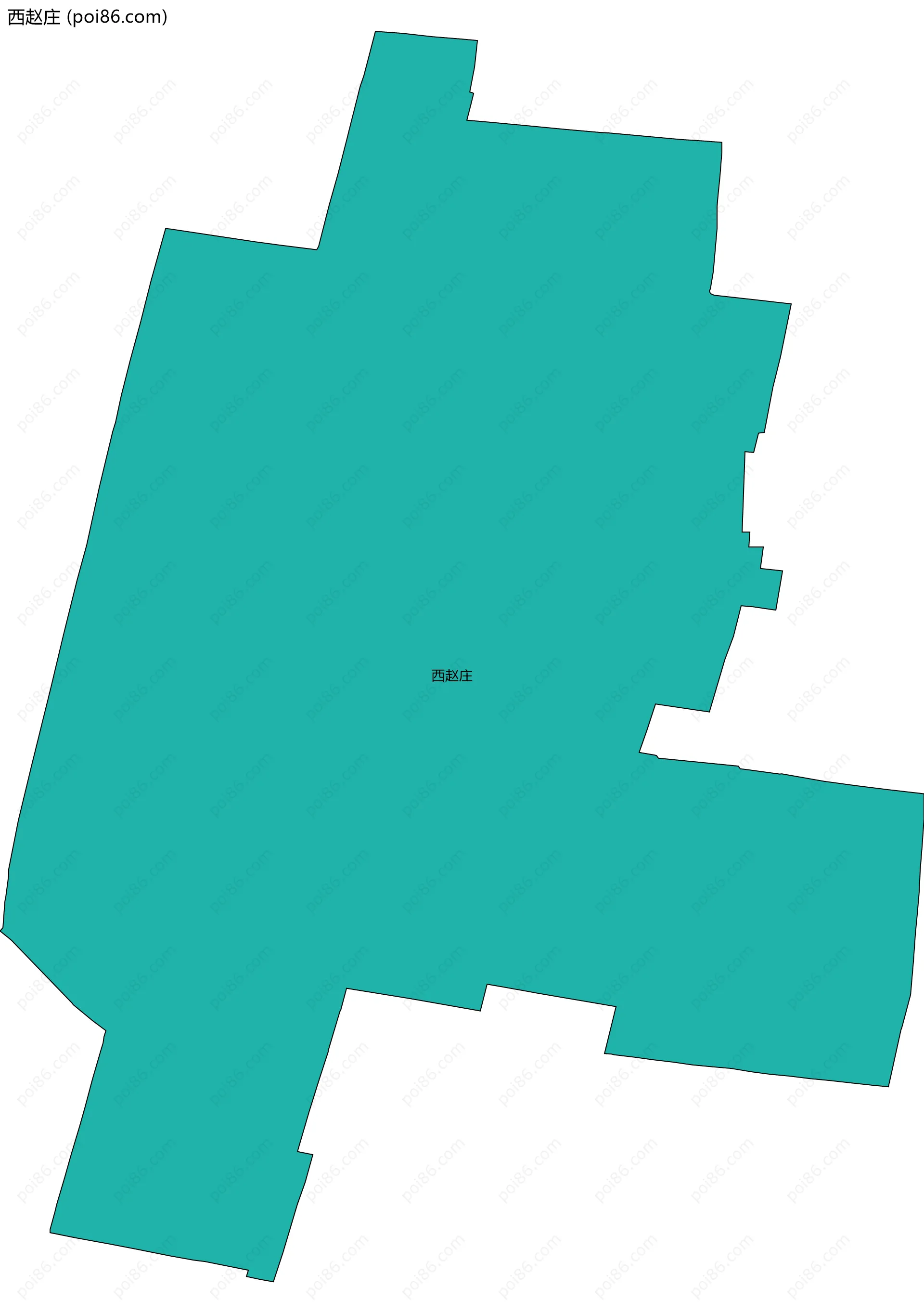 西赵庄边界地图