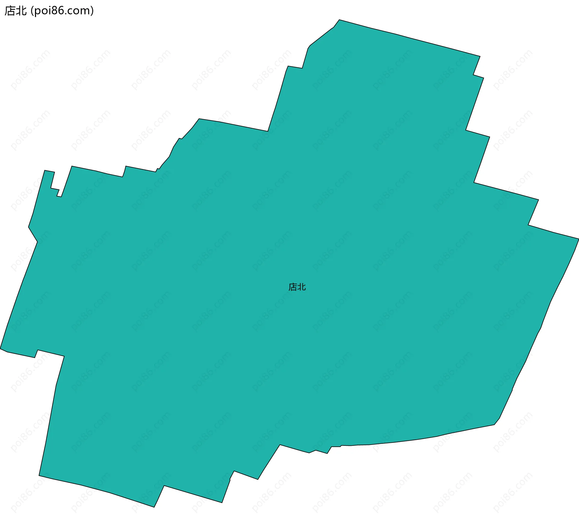 店北边界地图
