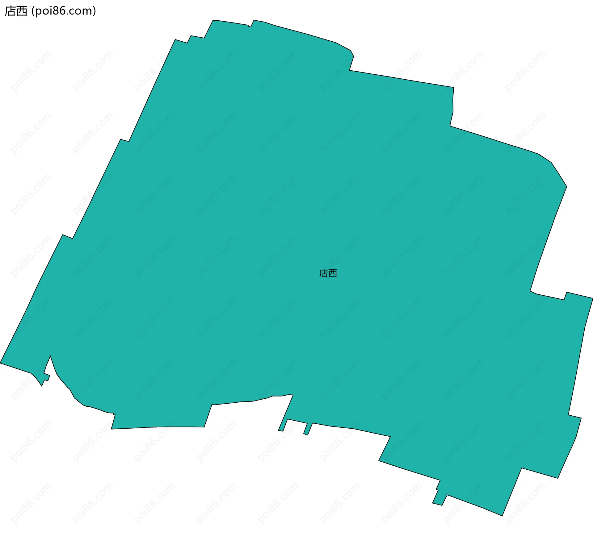 店西边界地图