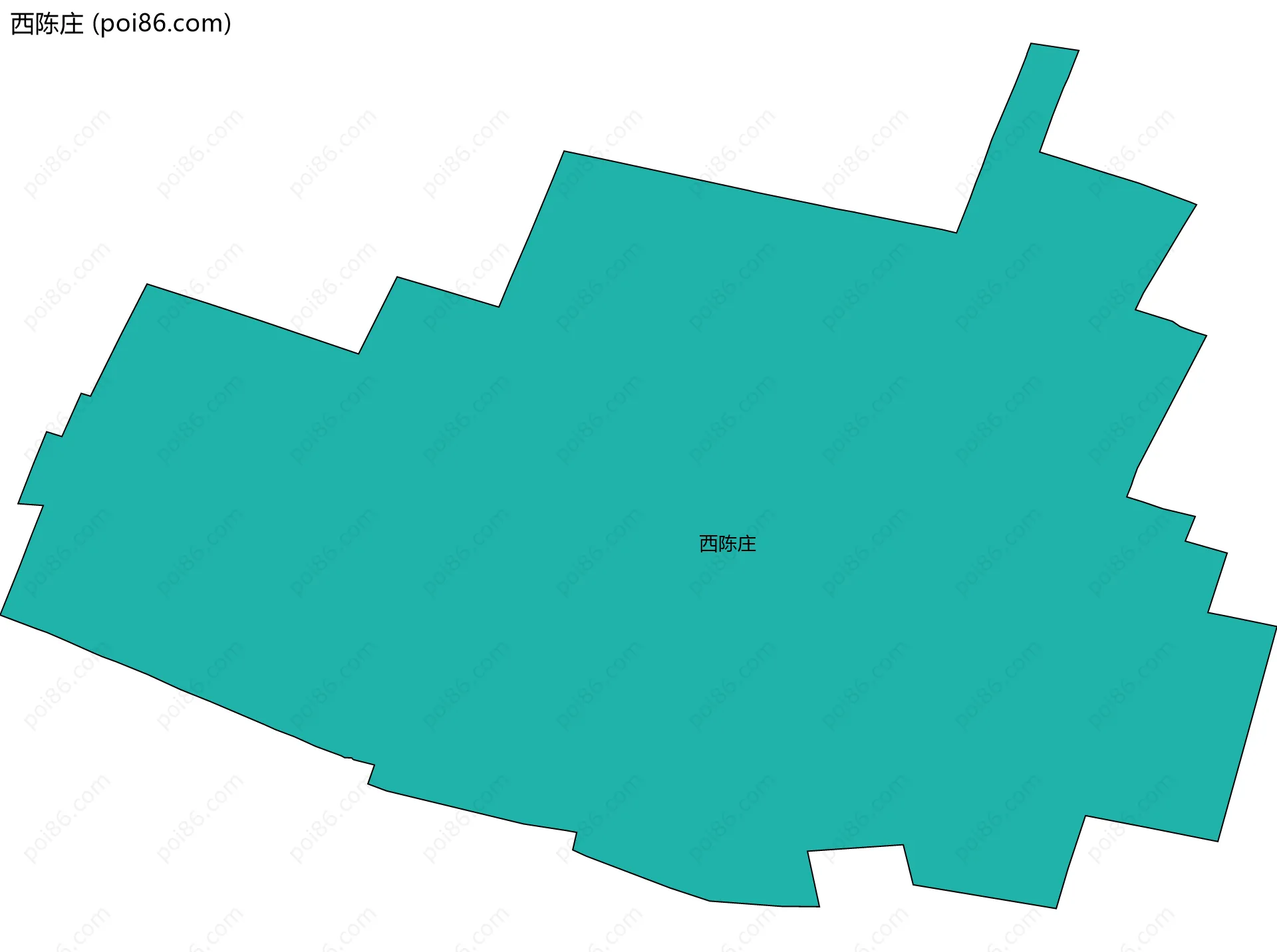 西陈庄边界地图
