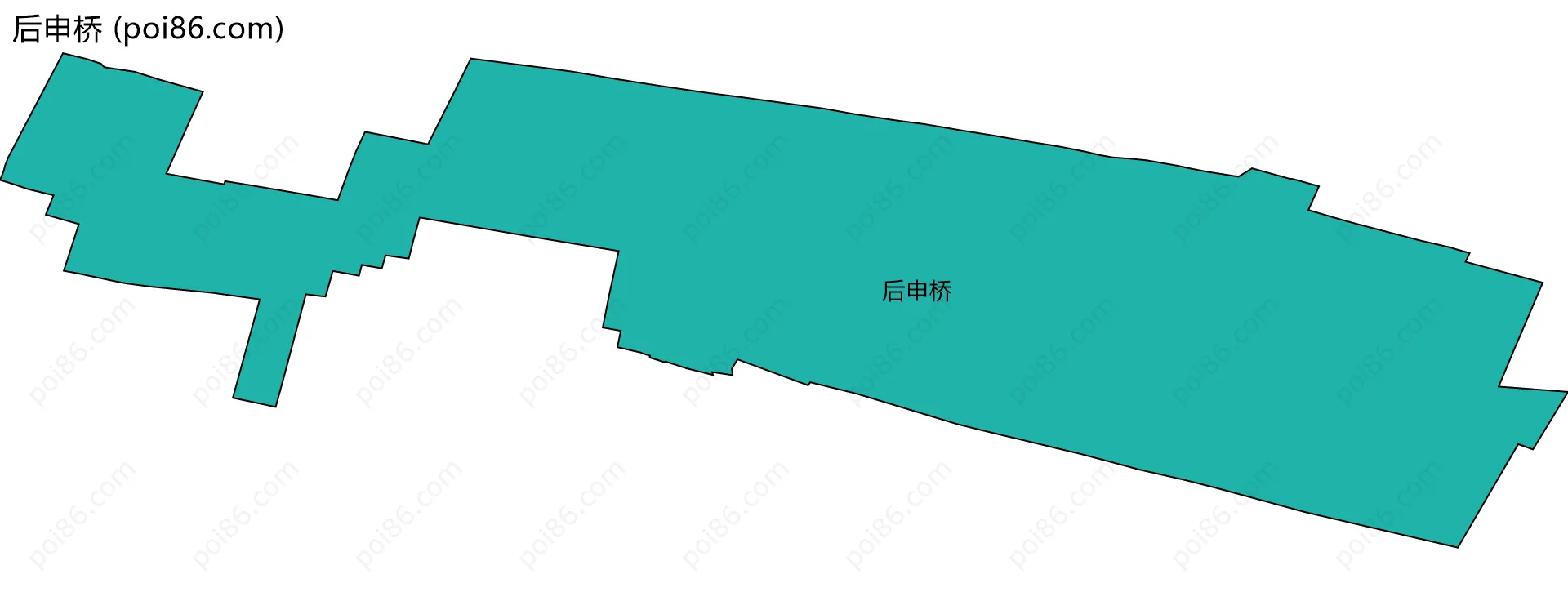 后申桥边界地图