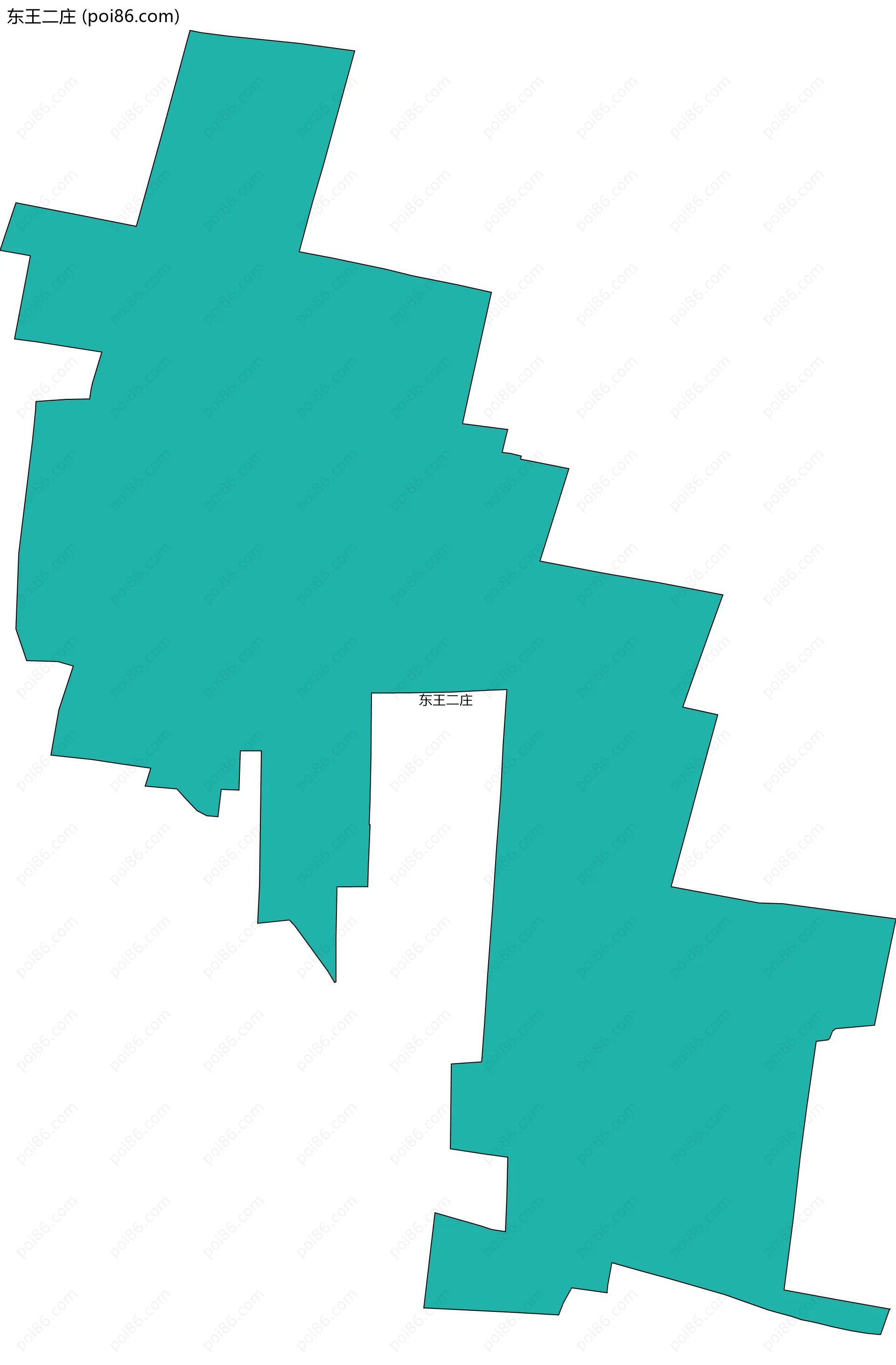 东王二庄边界地图