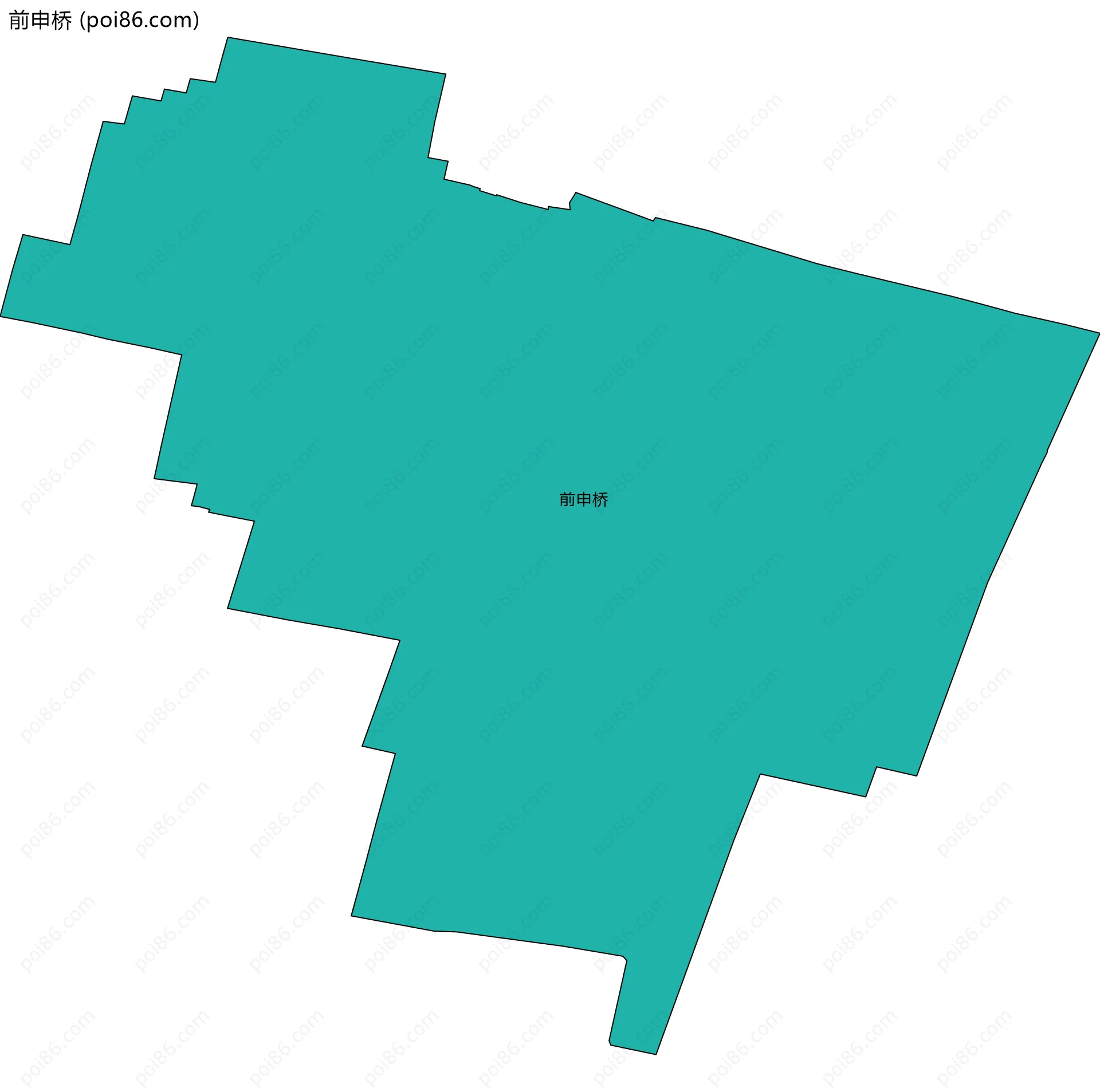 前申桥边界地图