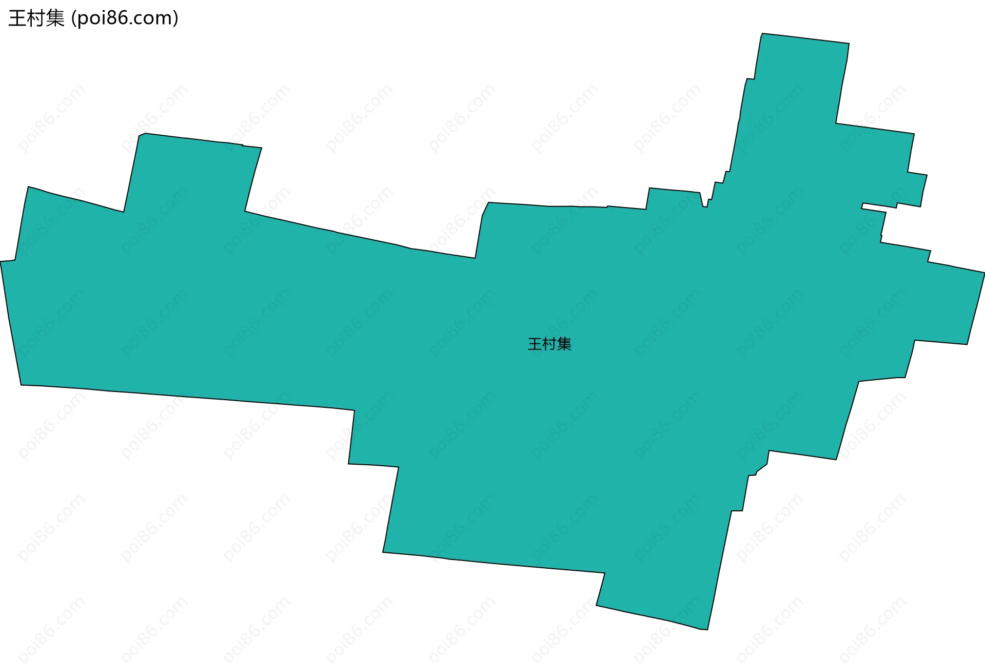 王村集边界地图