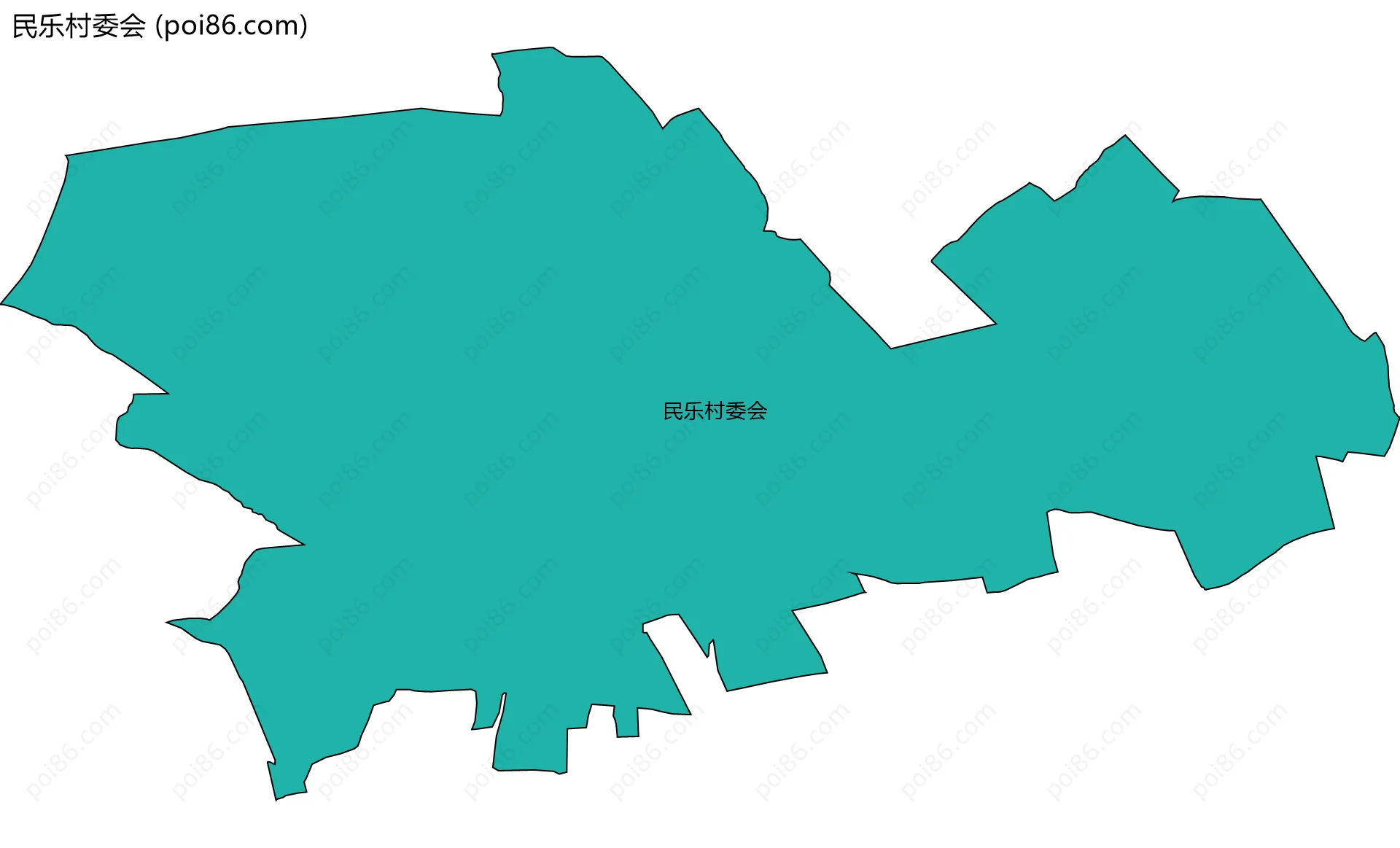 民乐村委会边界地图