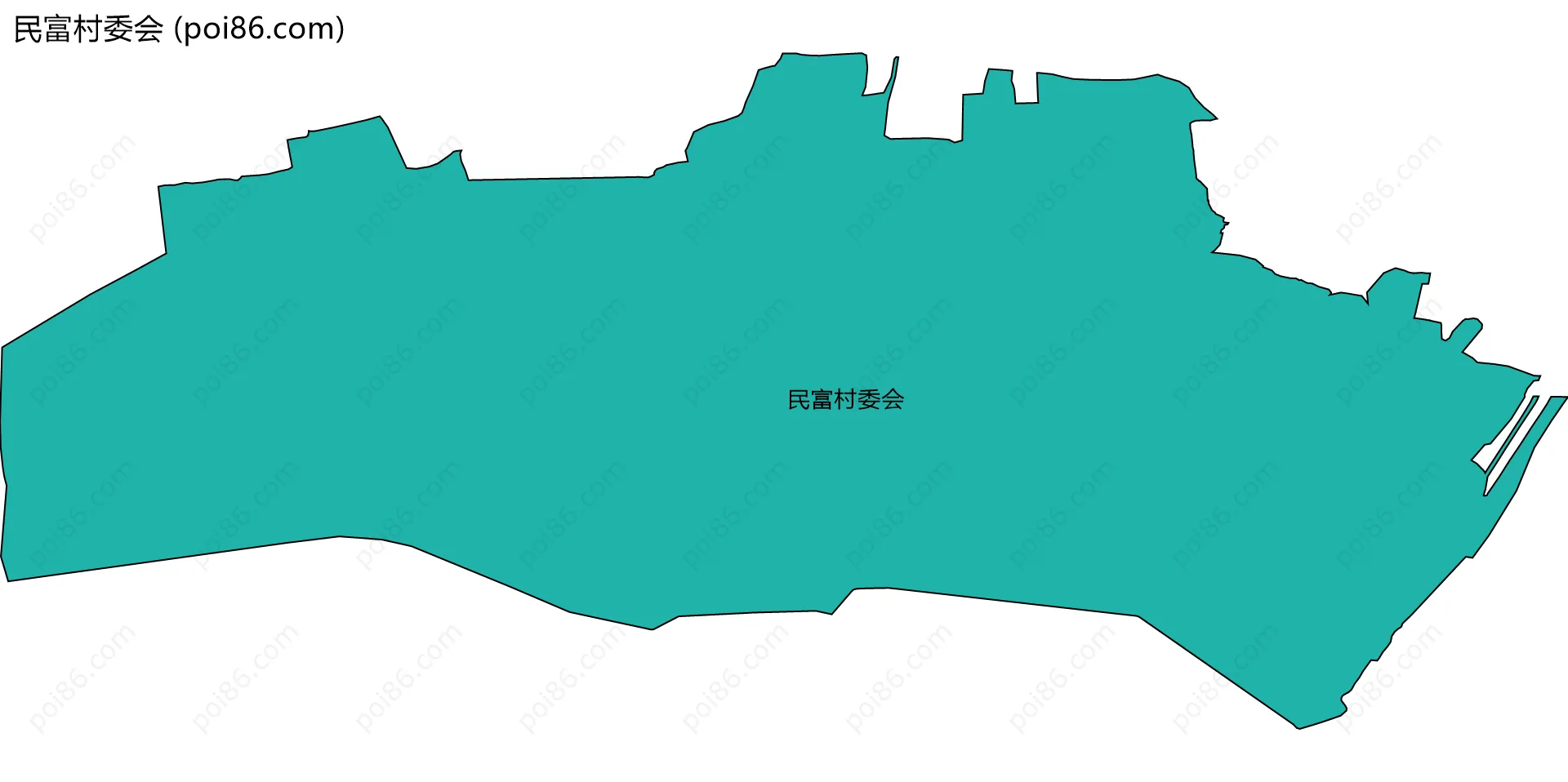 民富村委会边界地图