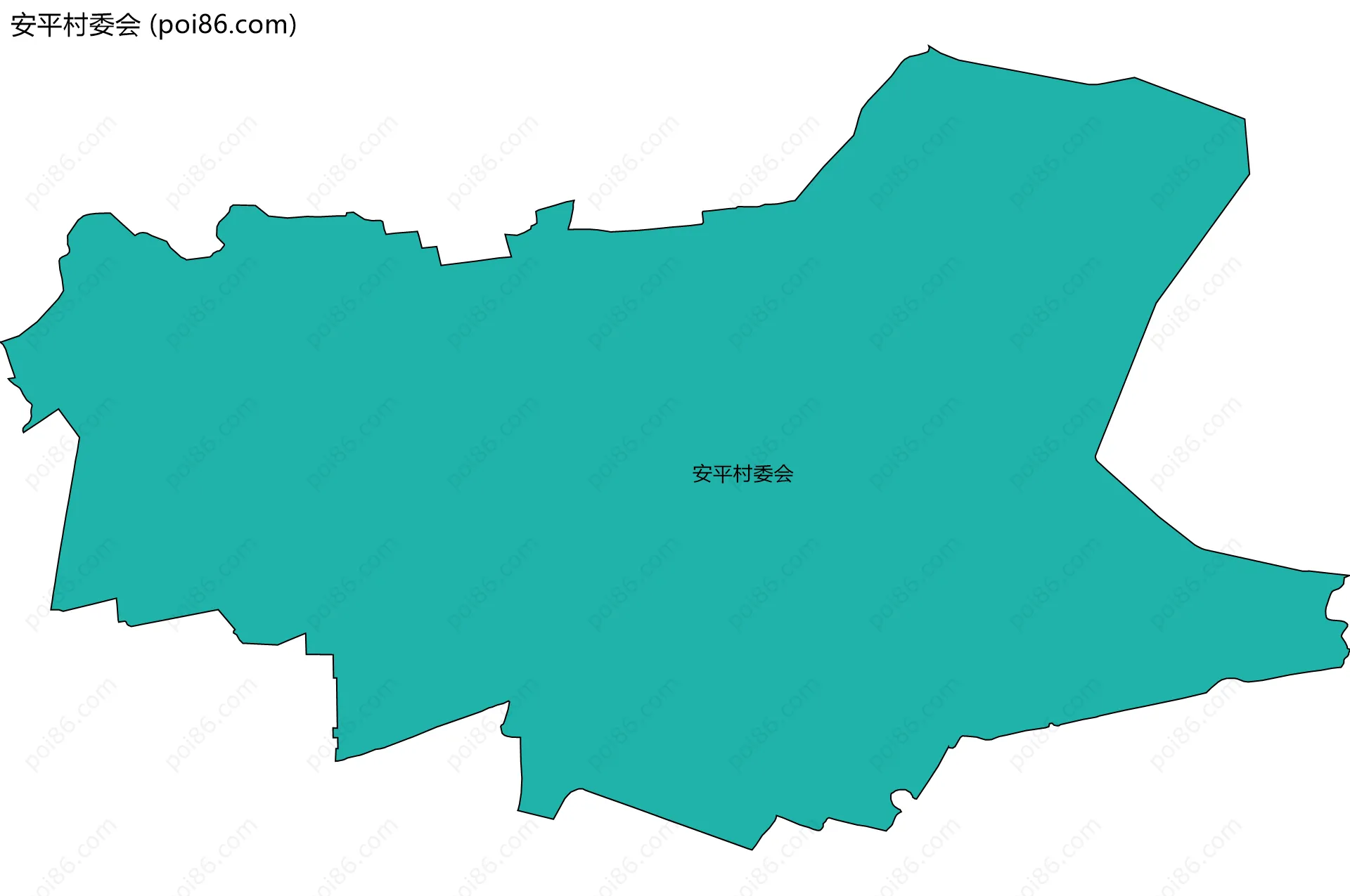 安平村委会边界地图