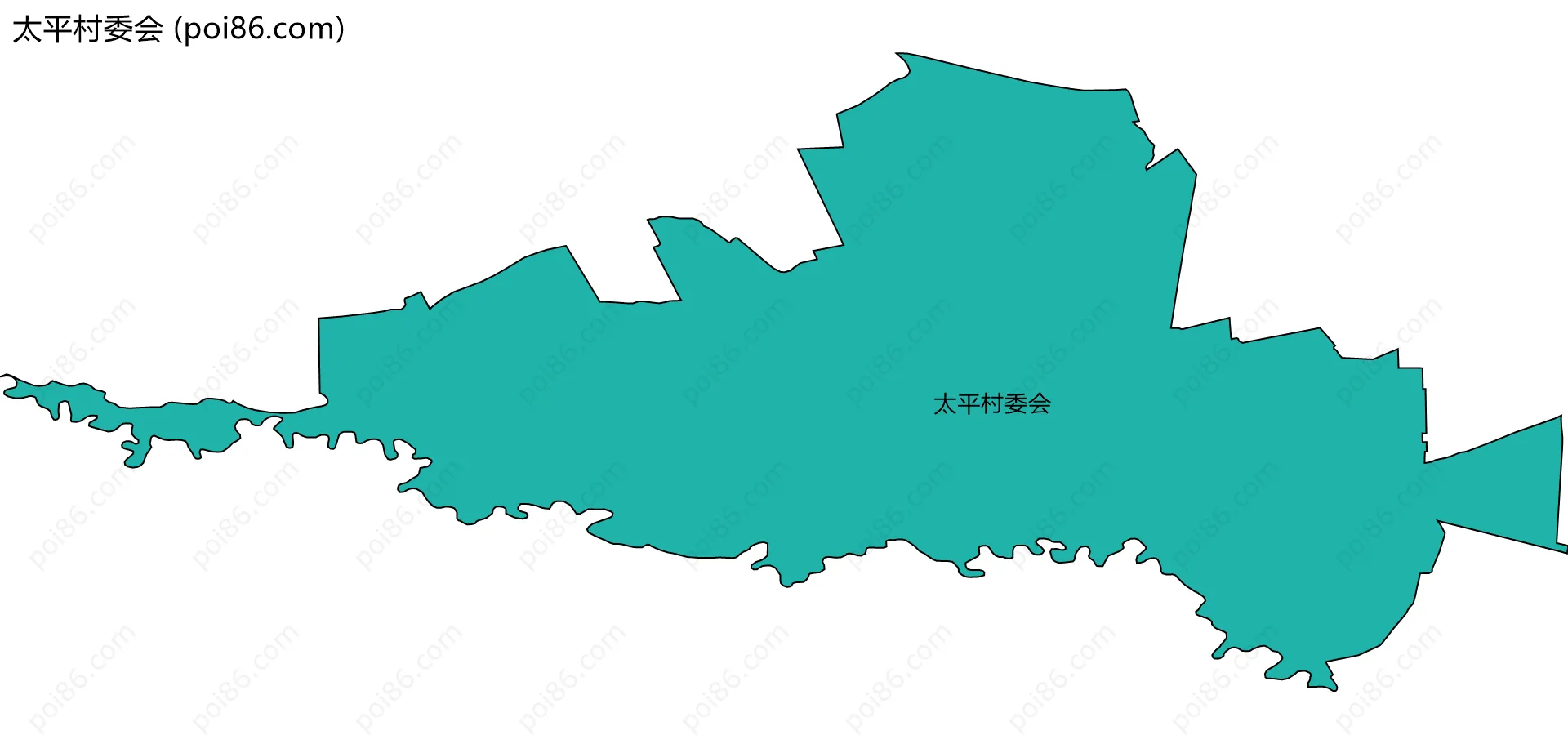太平村委会边界地图