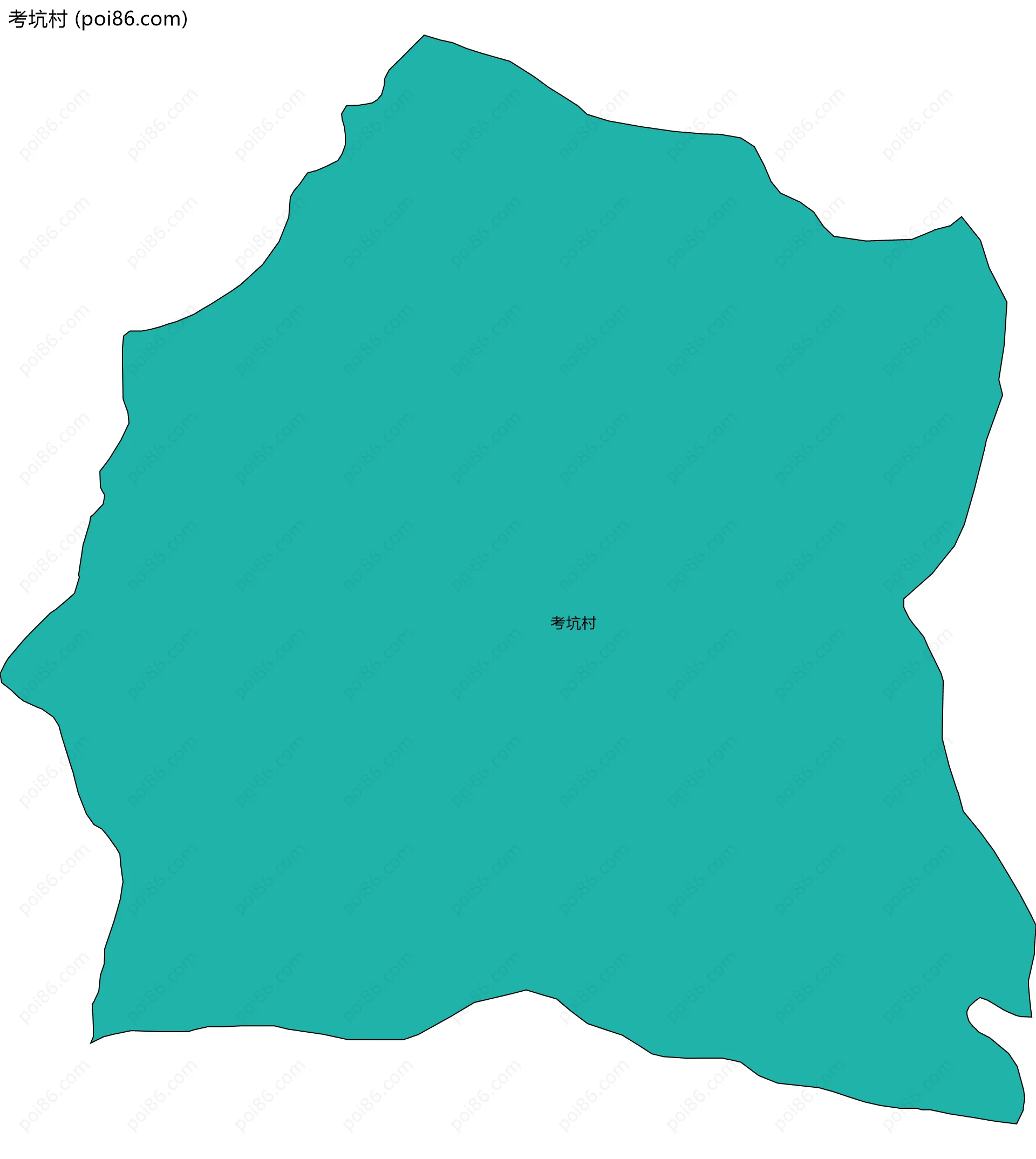 考坑村边界地图