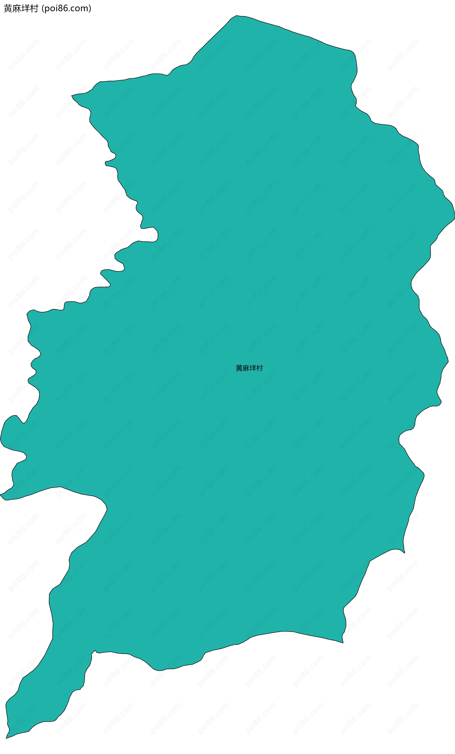 黄麻垟村边界地图