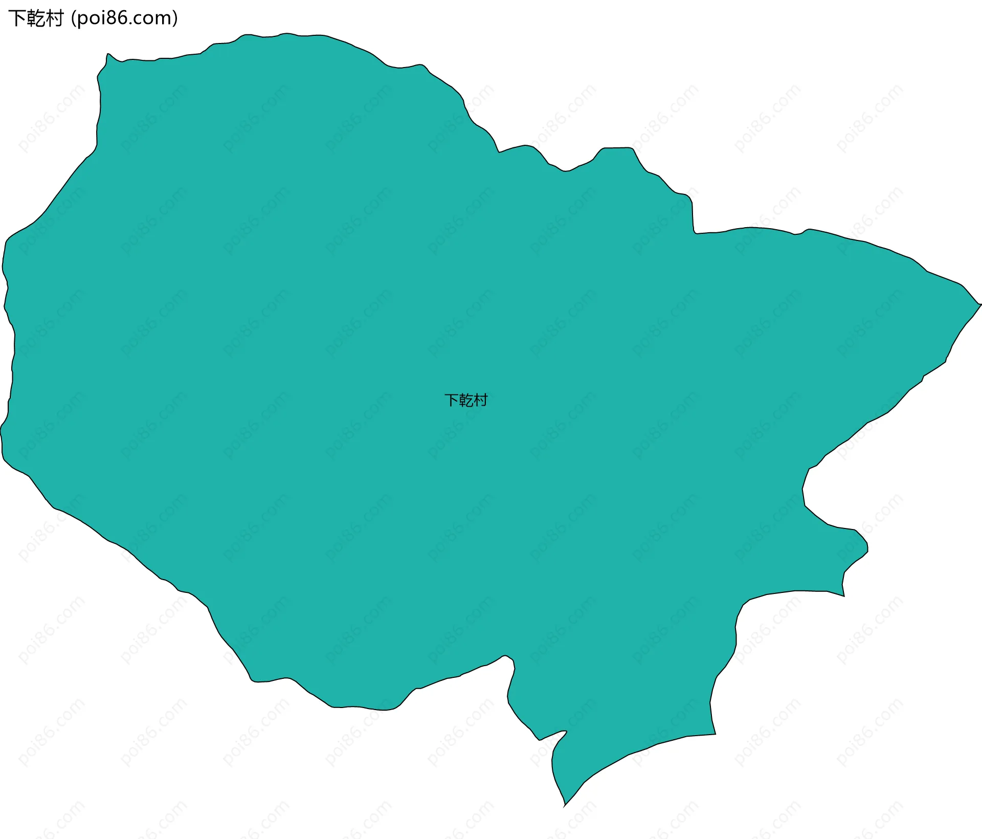 下乾村边界地图