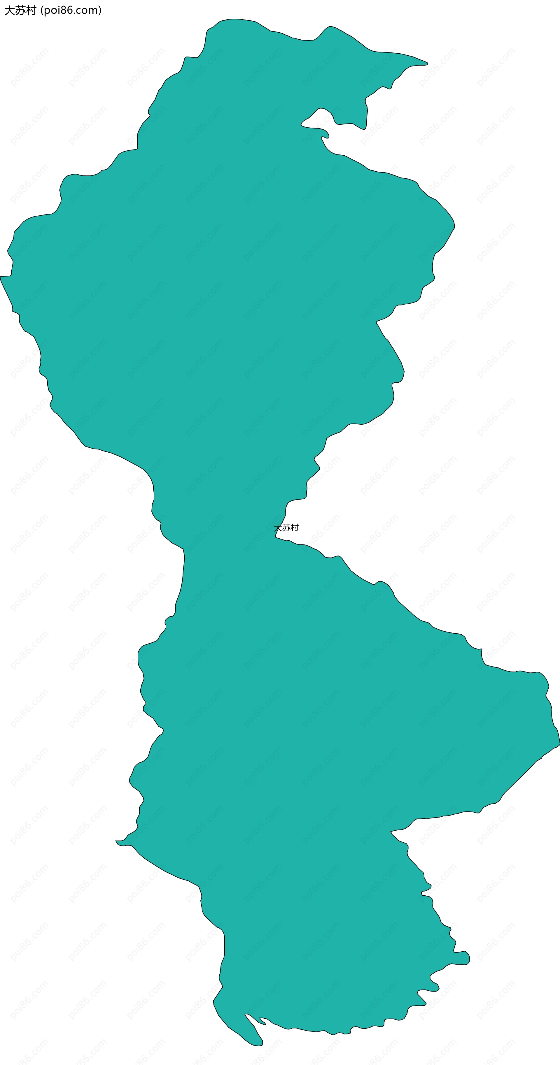 大苏村边界地图