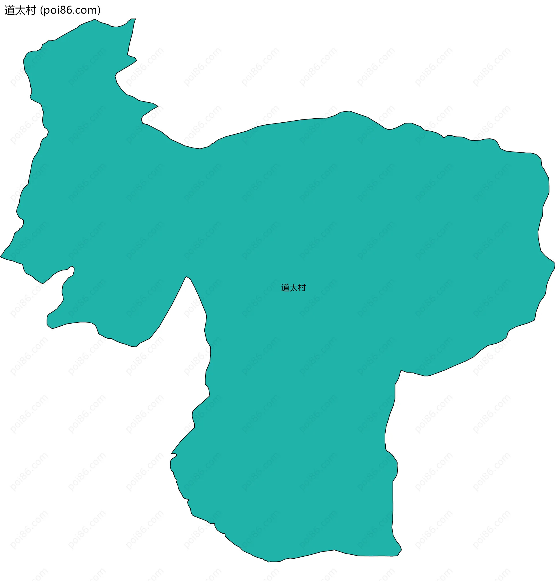 道太村边界地图