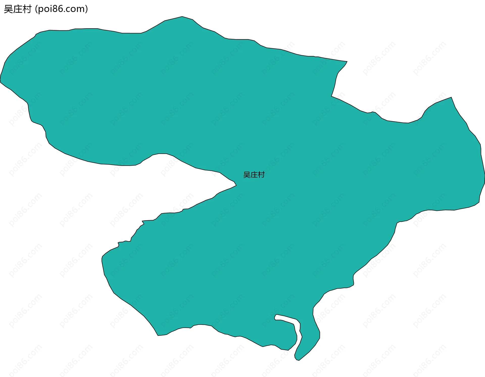 吴庄村边界地图