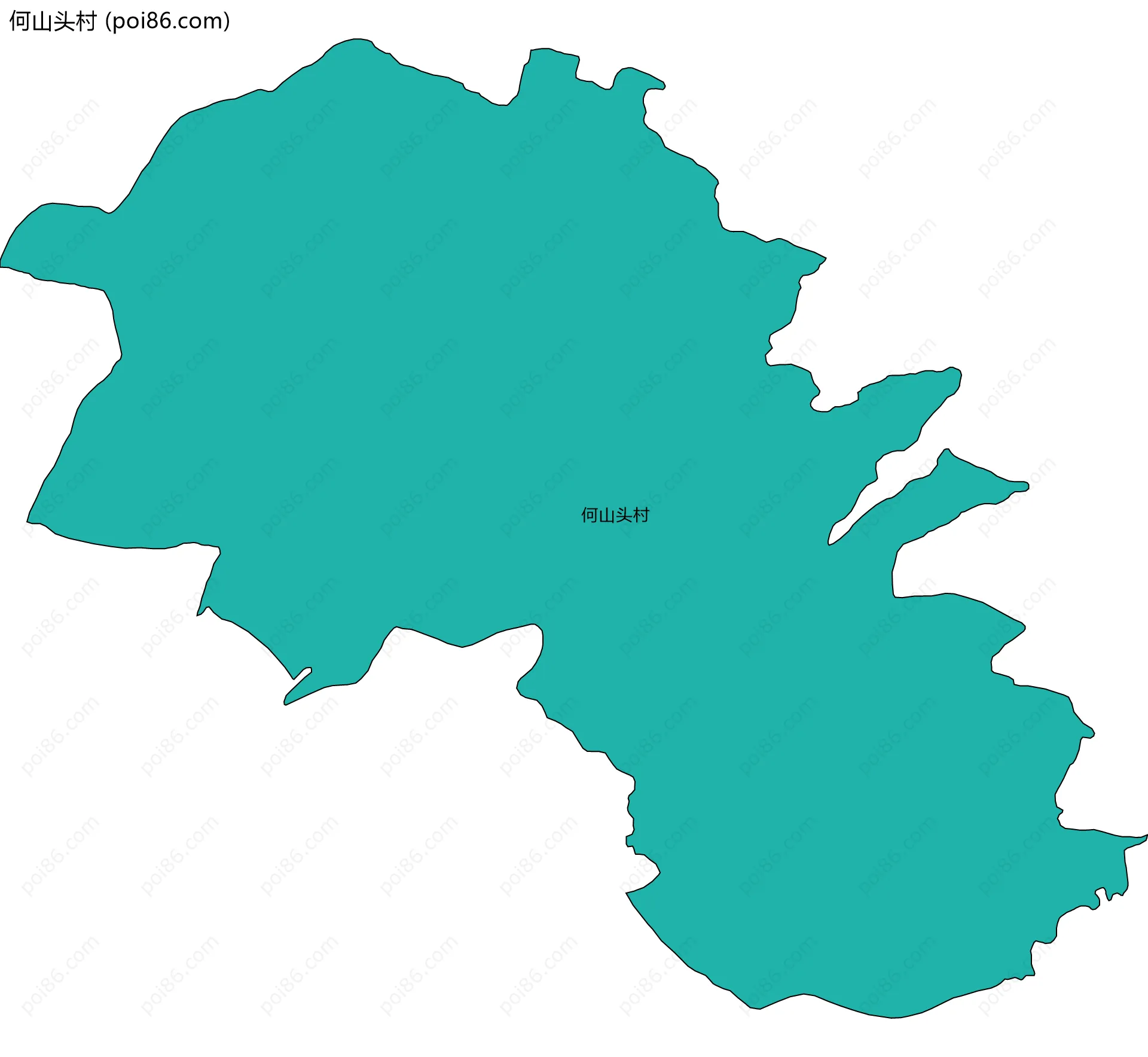 何山头村边界地图