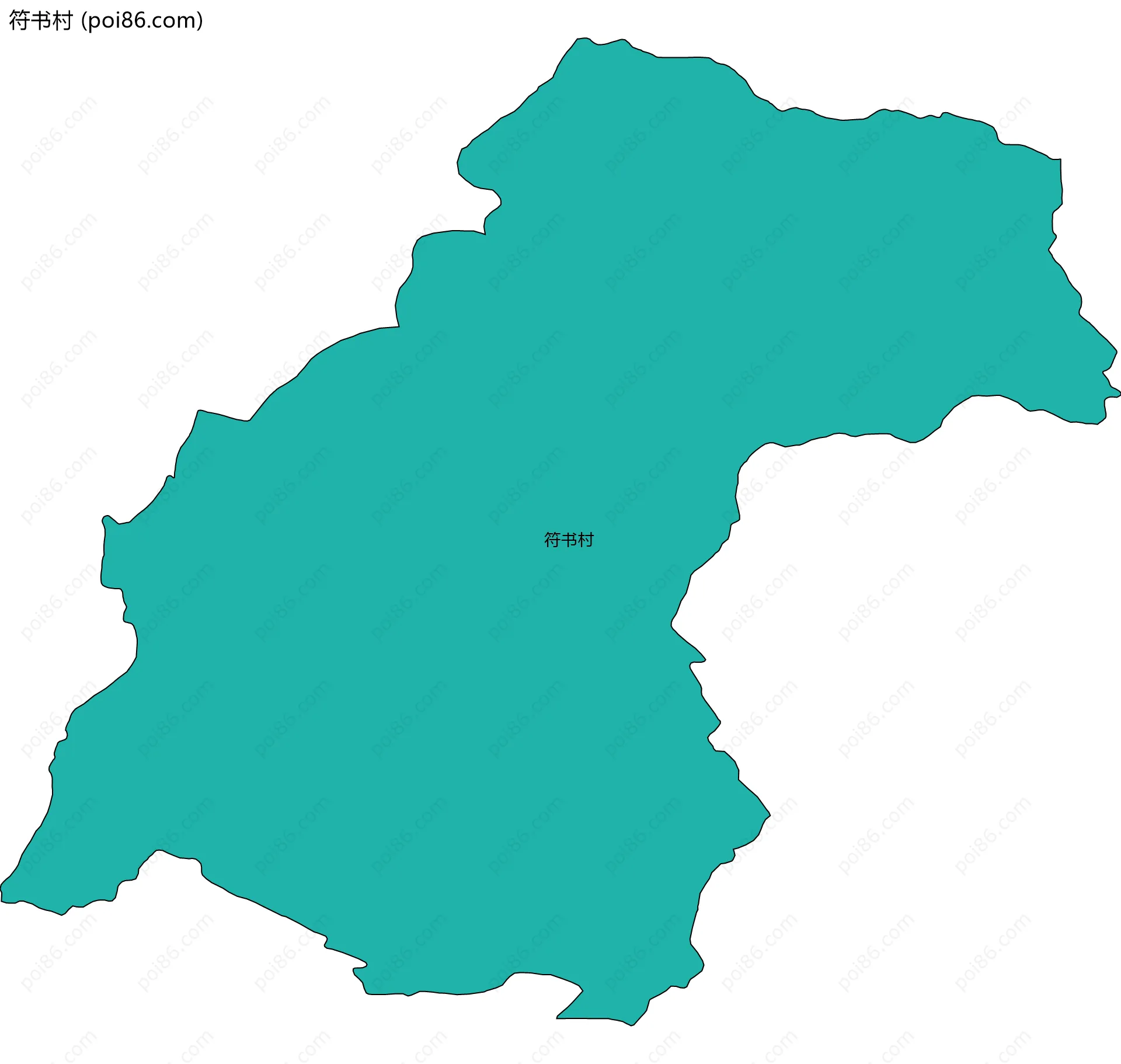 符书村边界地图