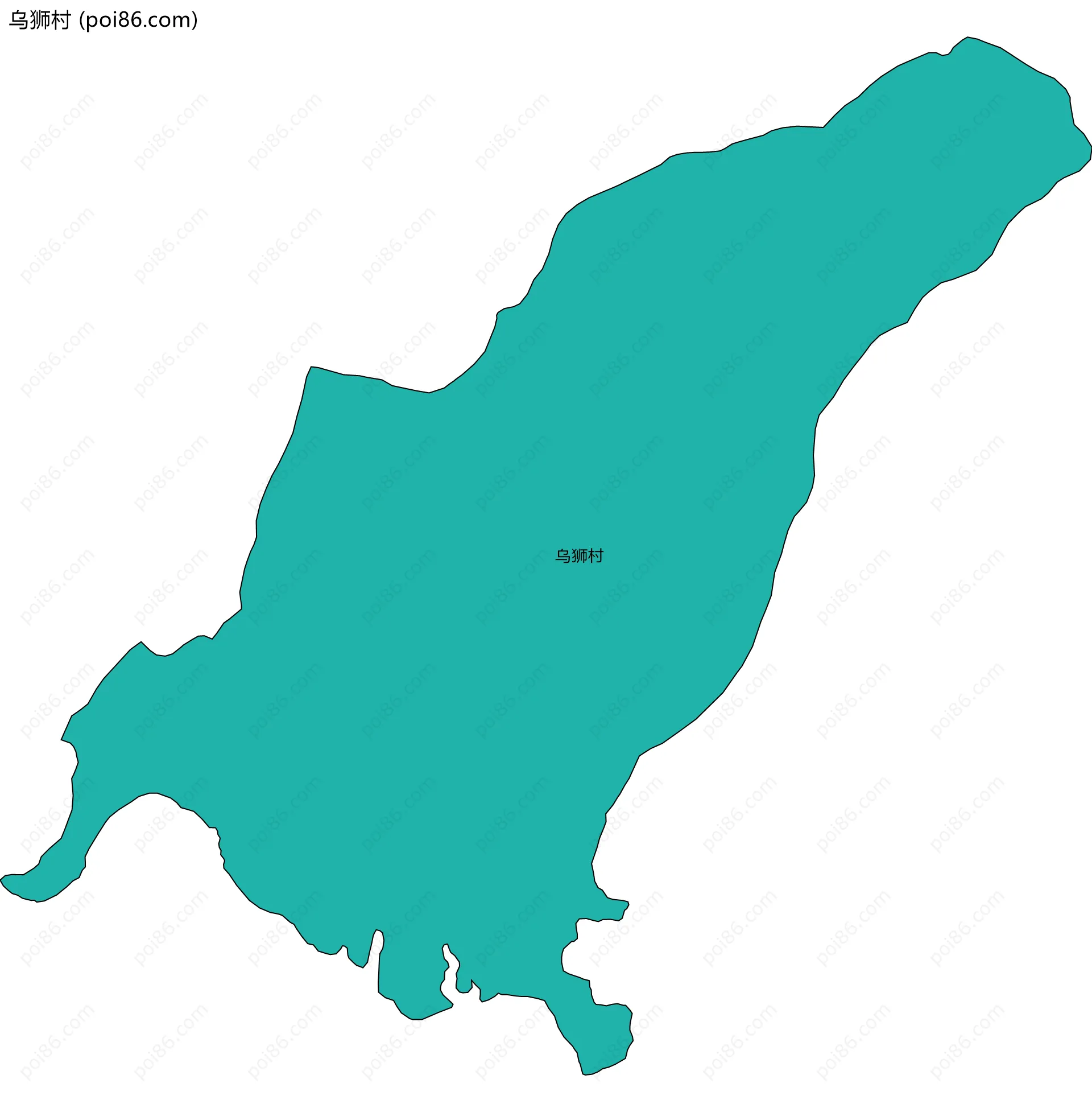 乌狮村边界地图