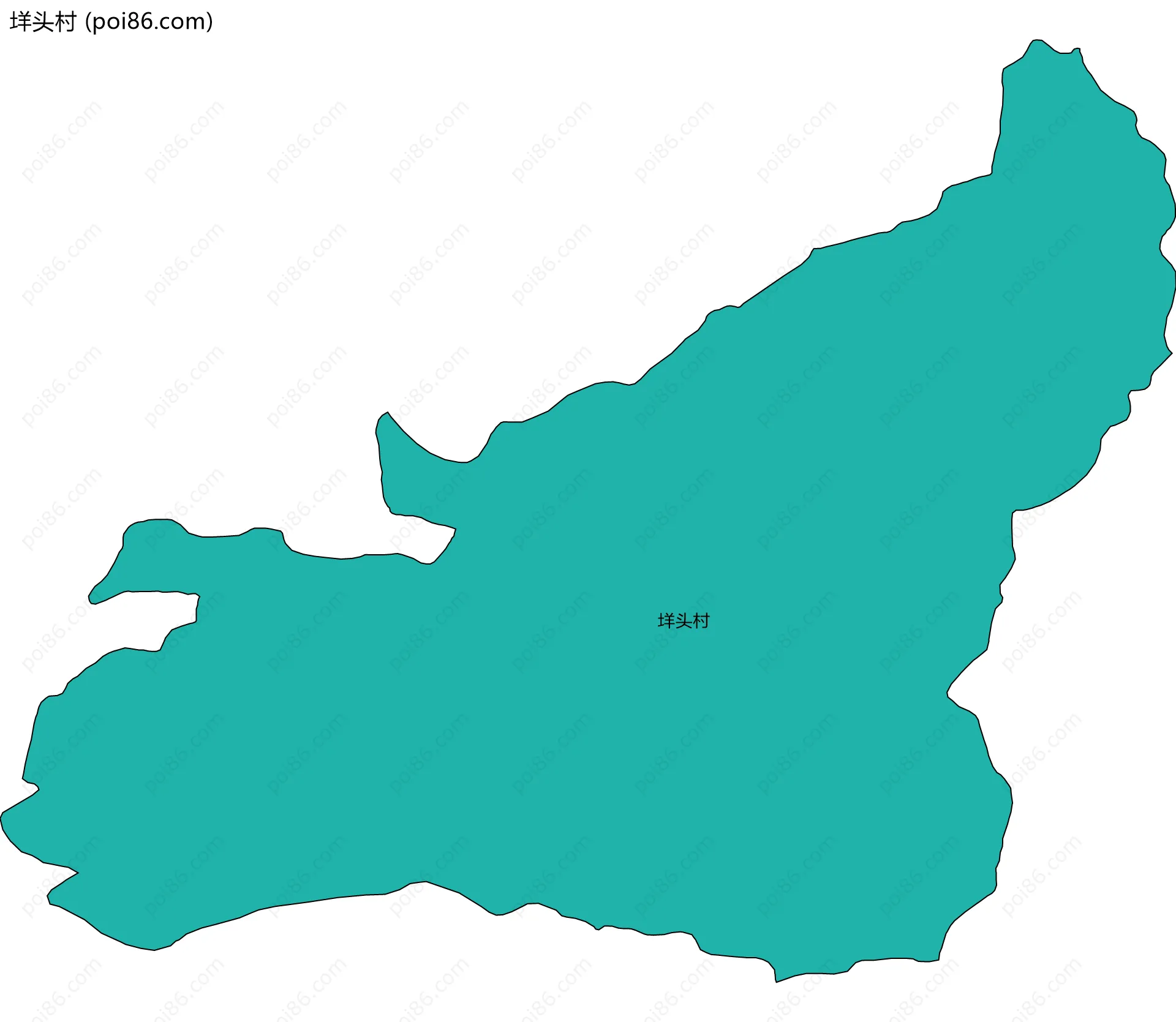 垟头村边界地图