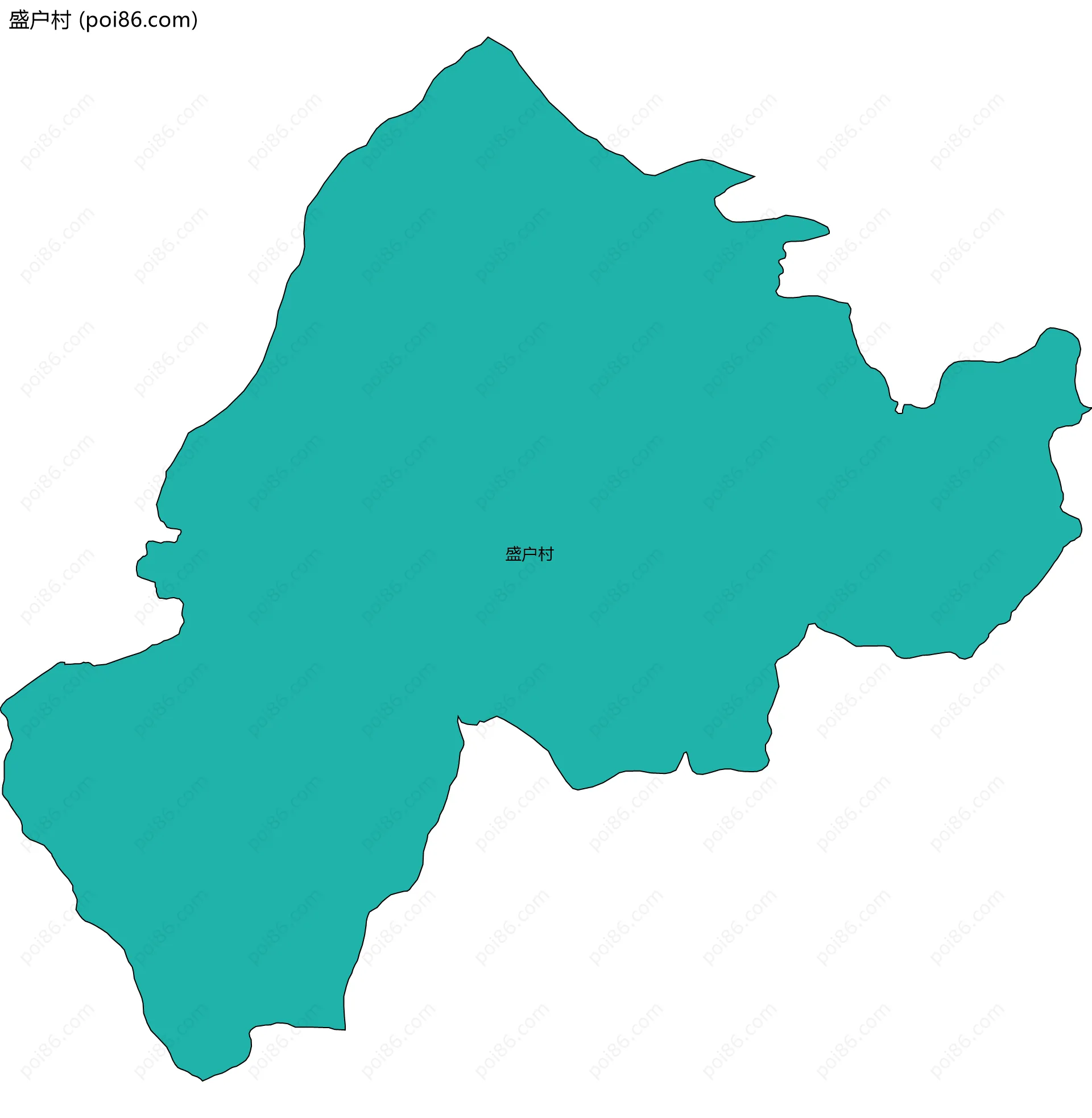 盛户村边界地图