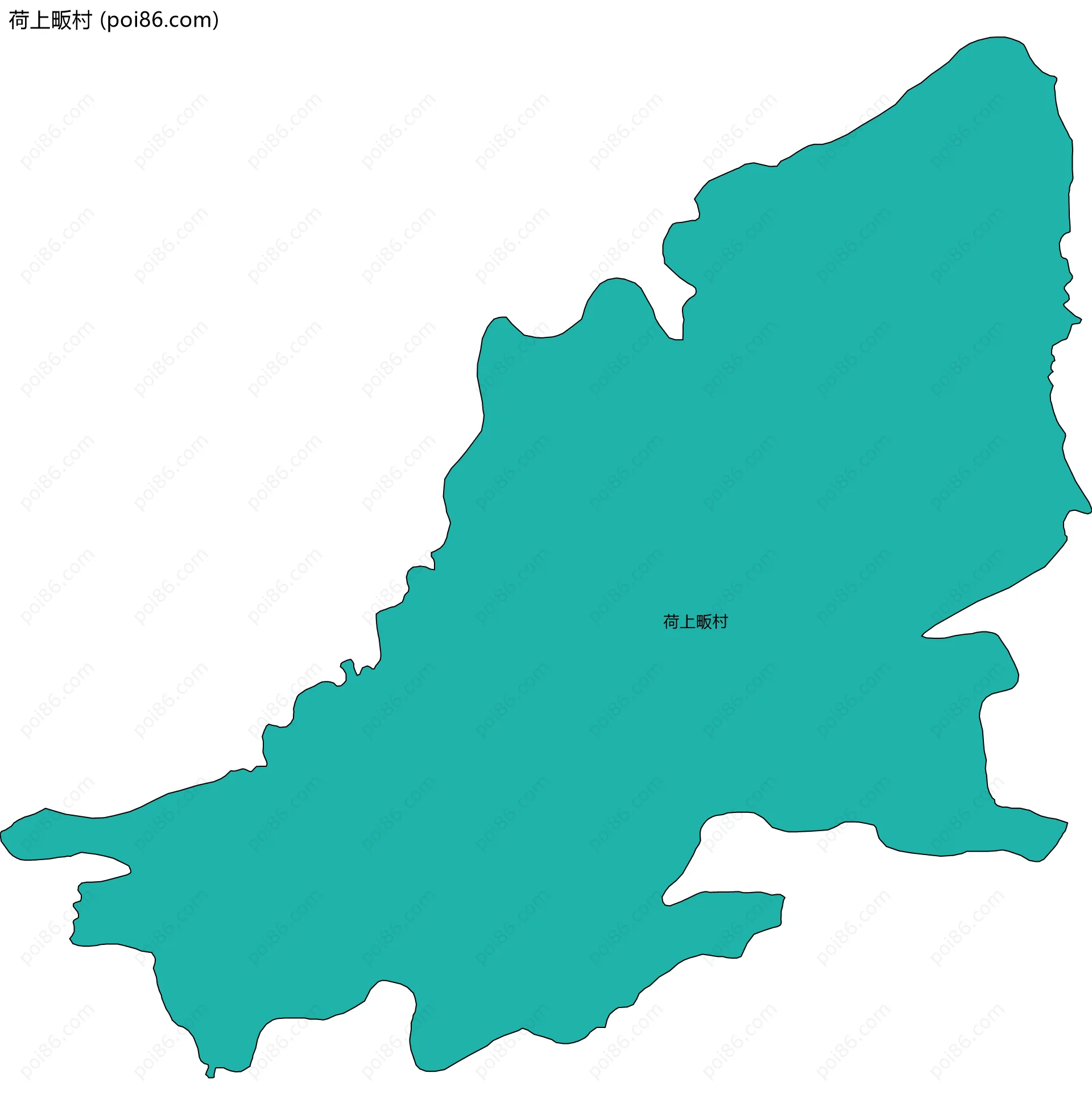 荷上畈村边界地图
