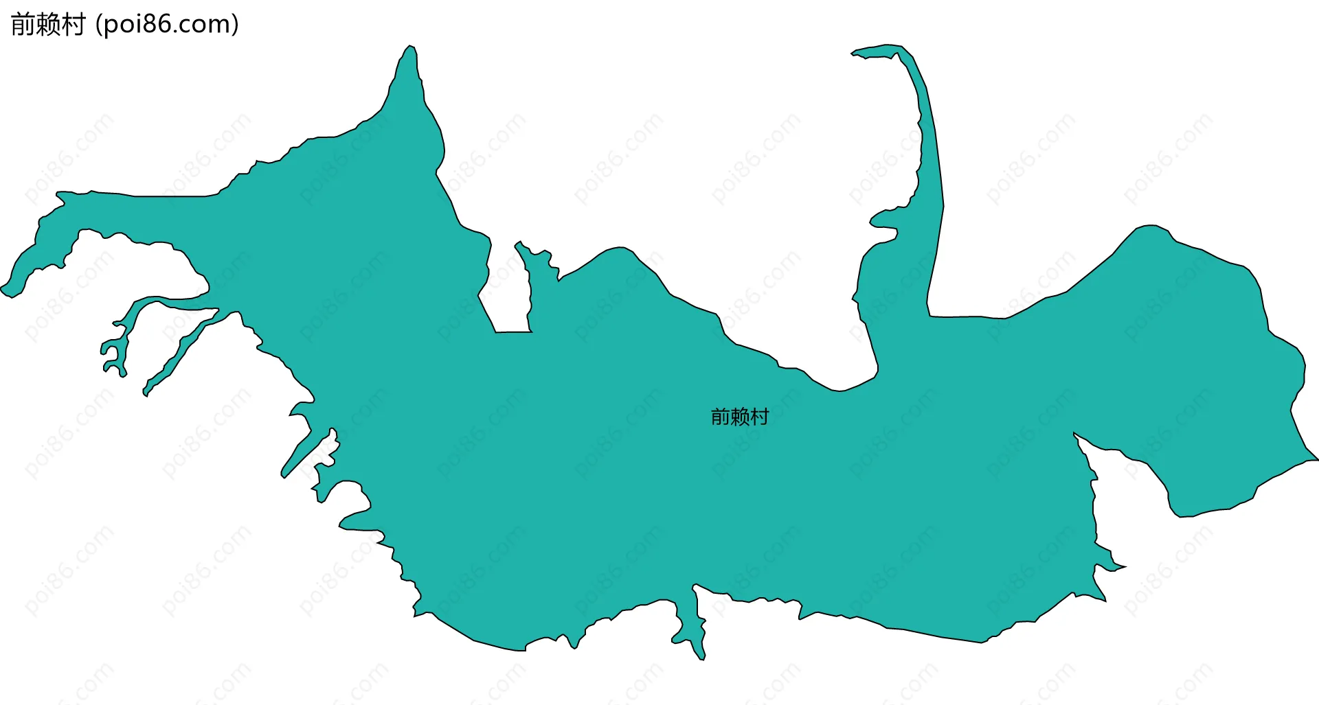 前赖村边界地图