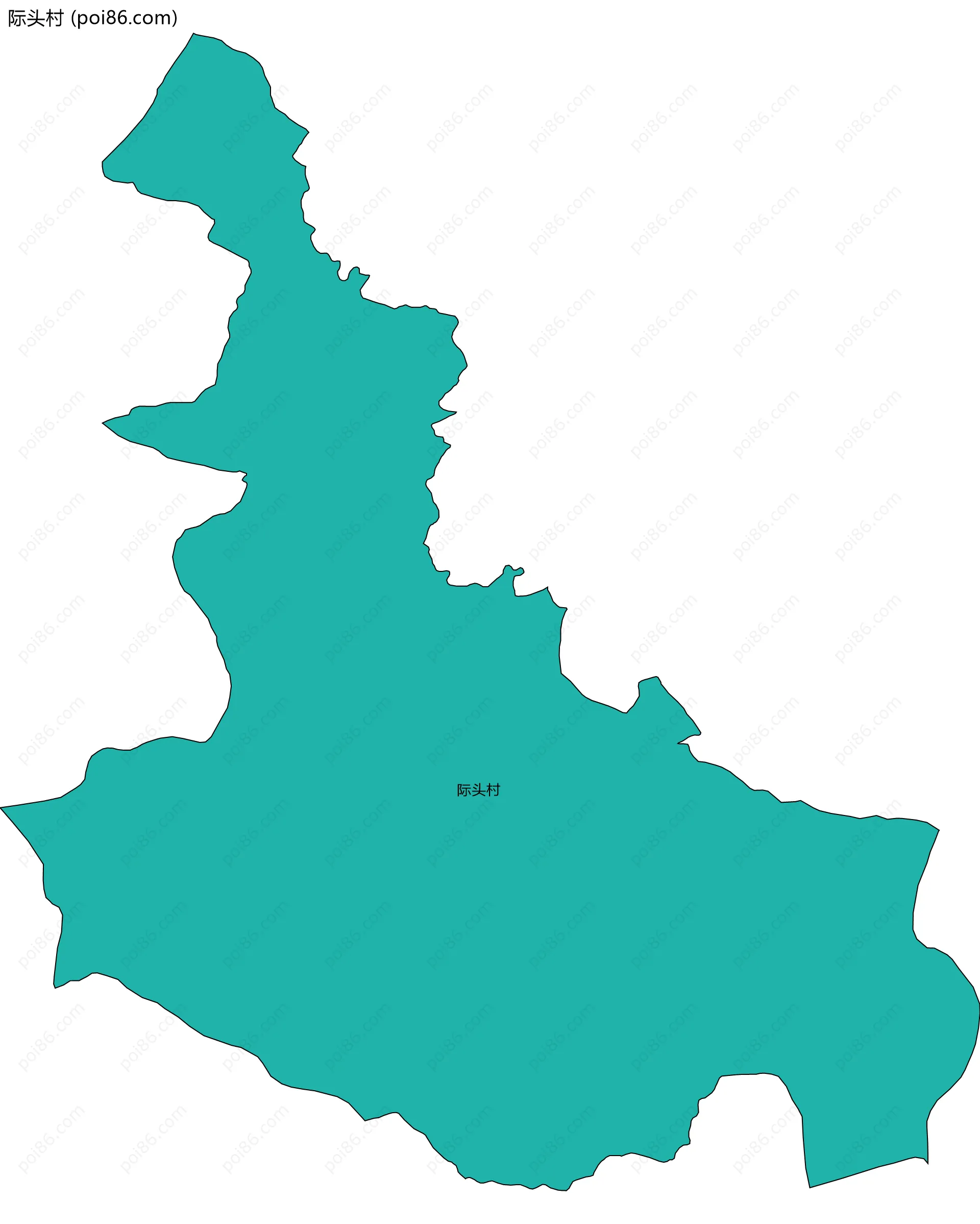 际头村边界地图