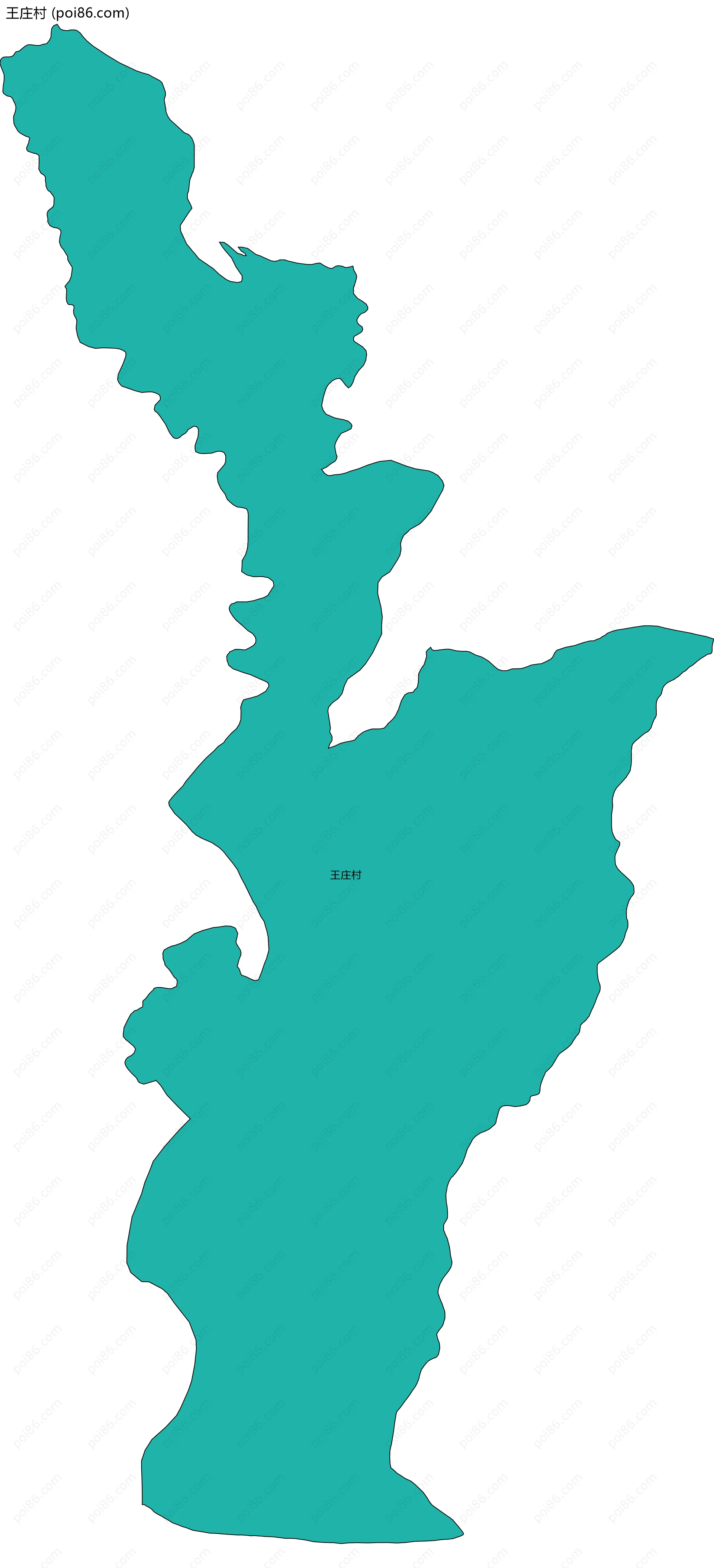 王庄村边界地图