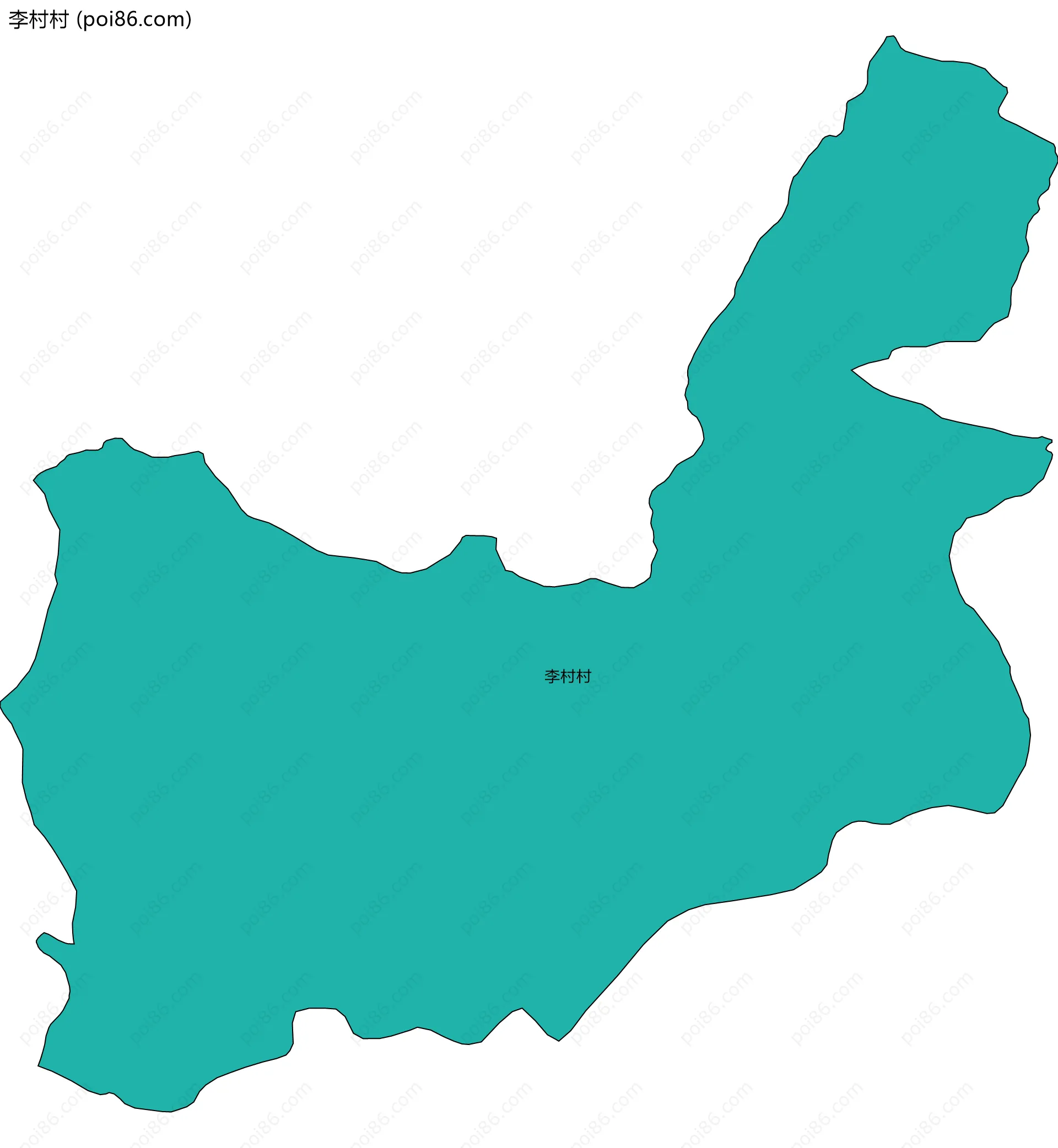 李村村边界地图