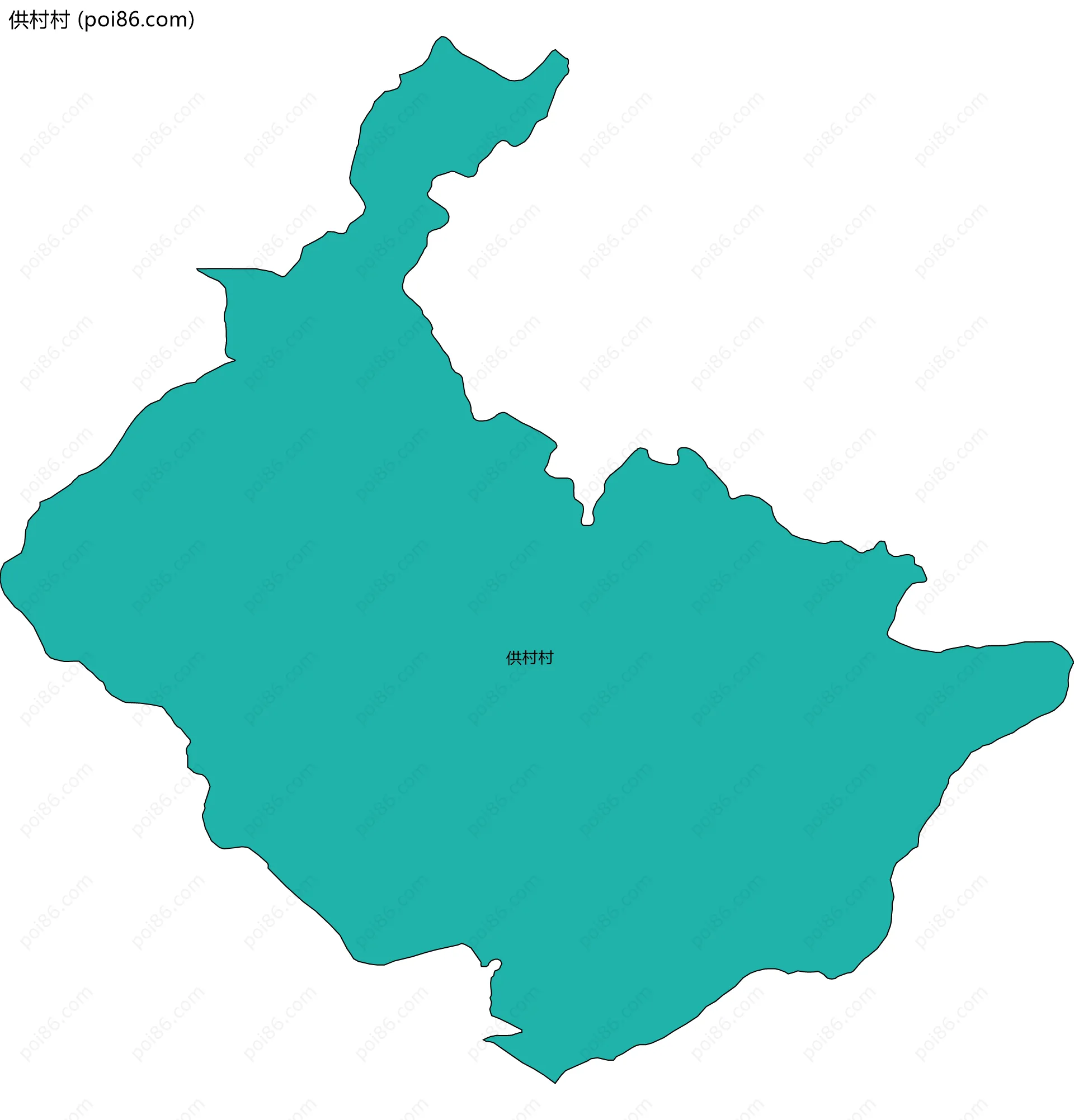 供村村边界地图