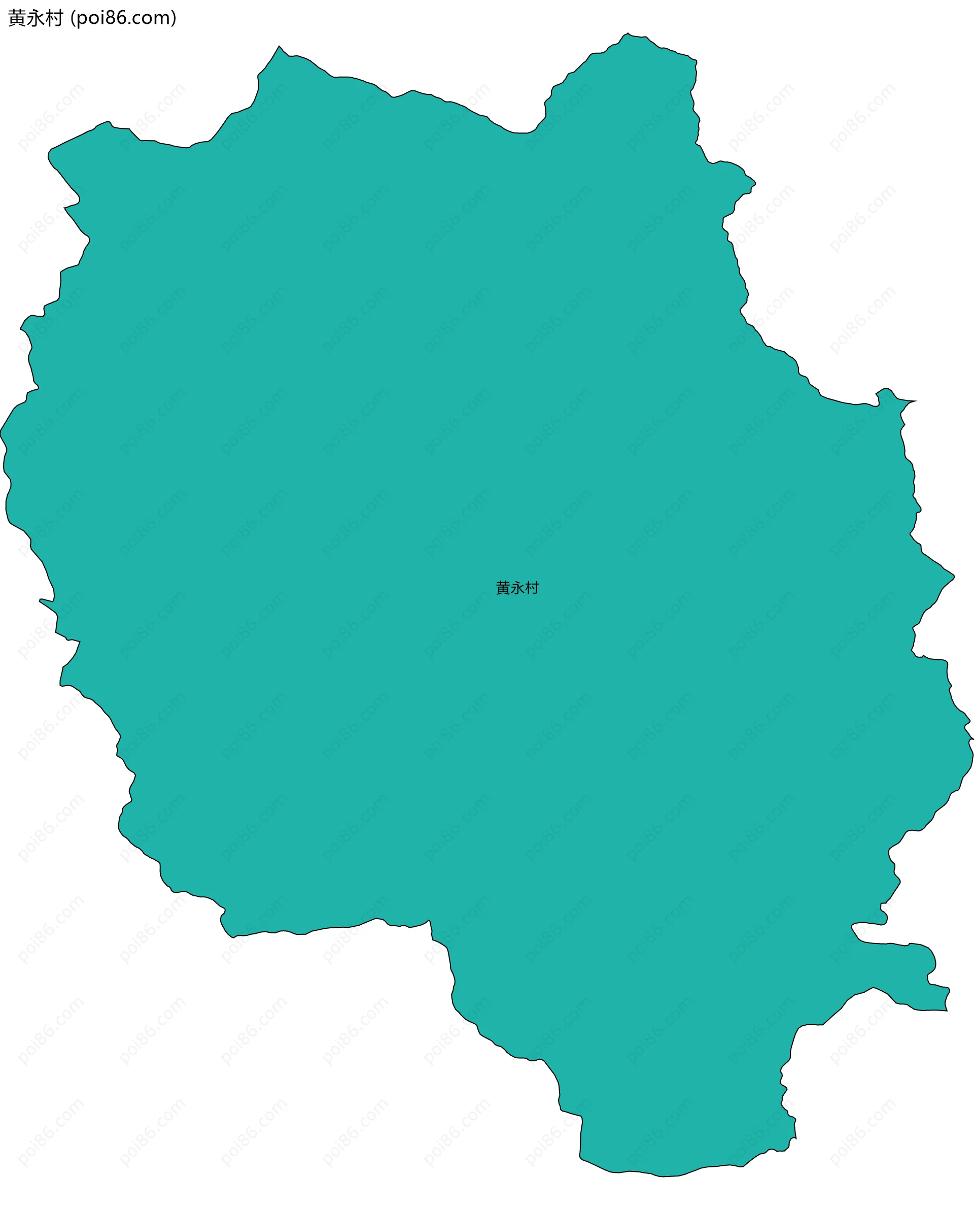 黄永村边界地图