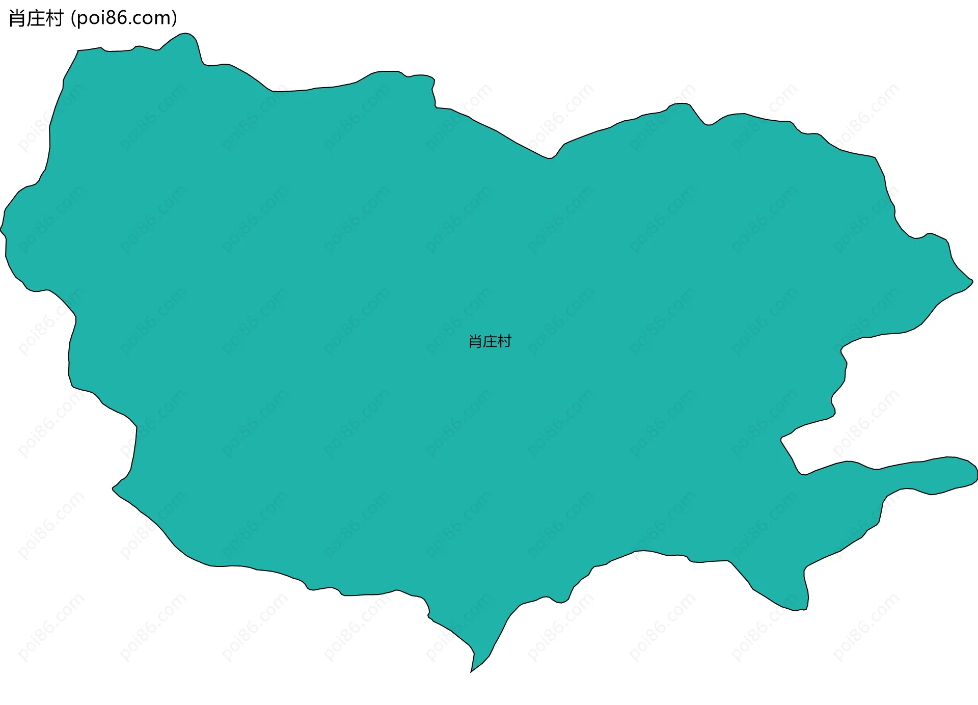 肖庄村边界地图