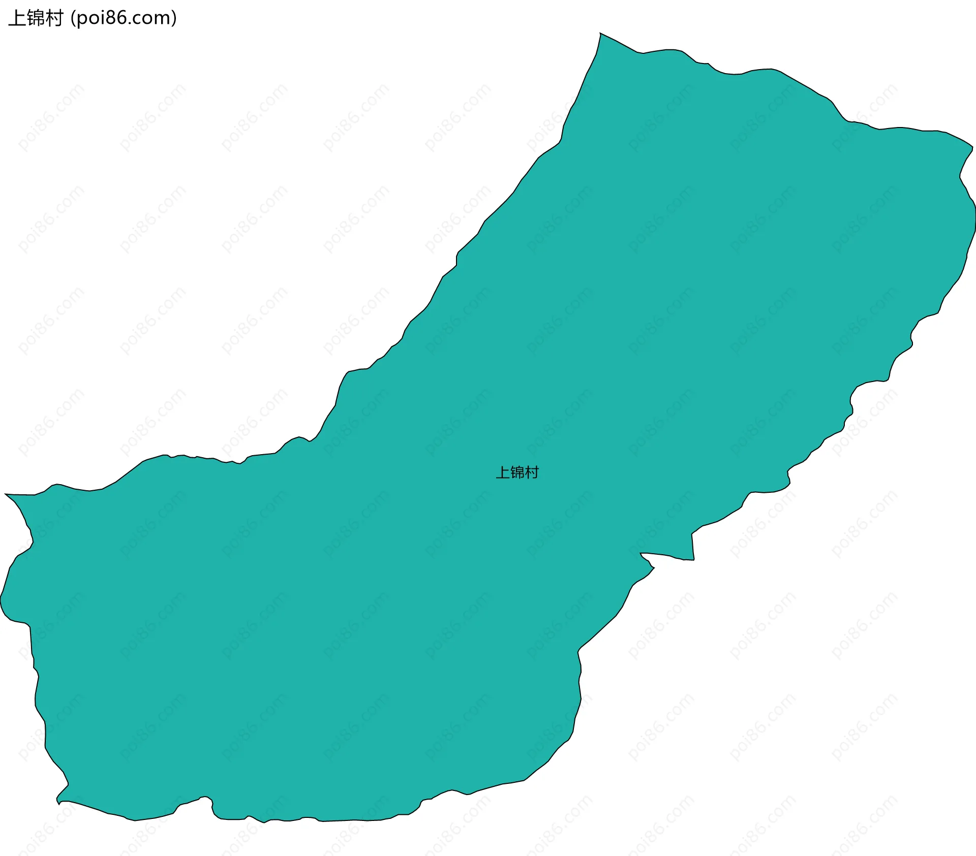 上锦村边界地图