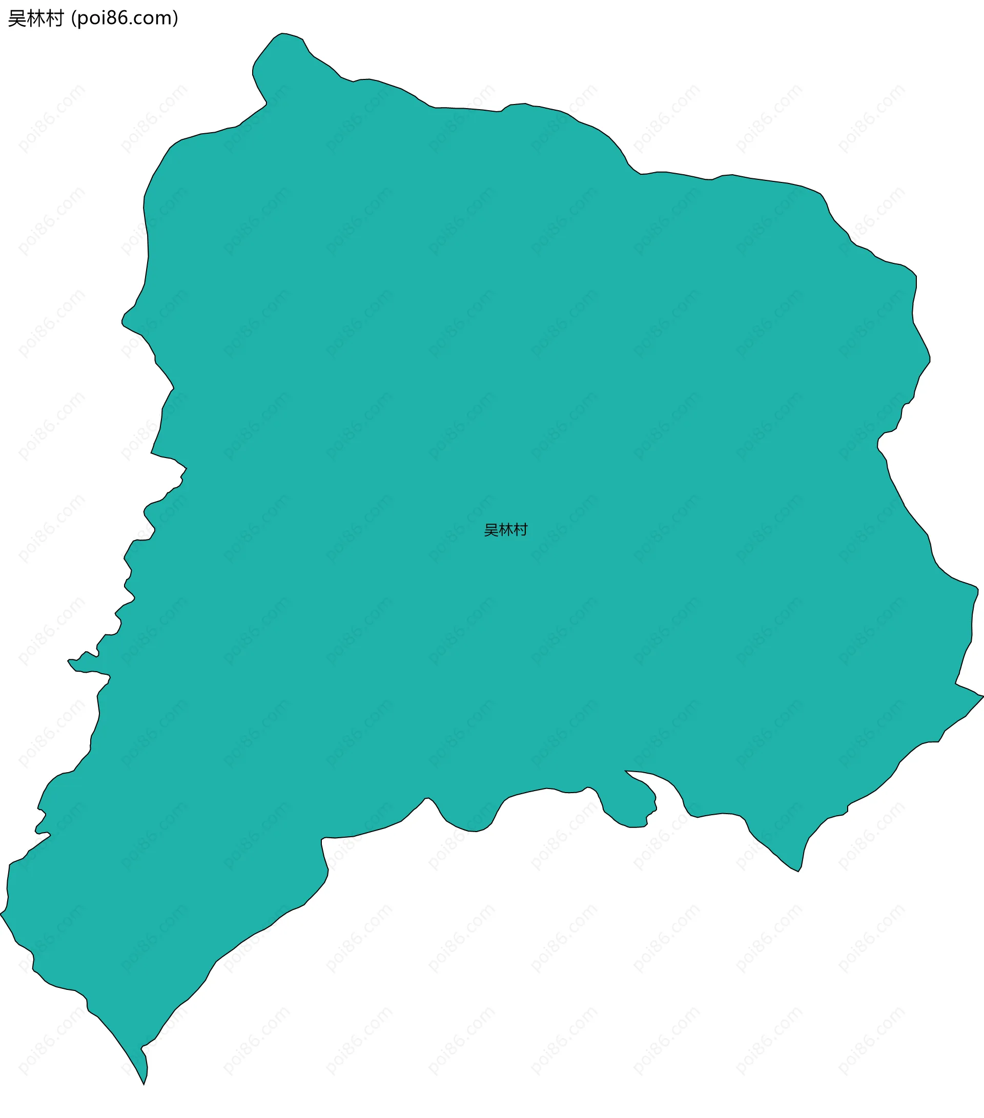 吴林村边界地图