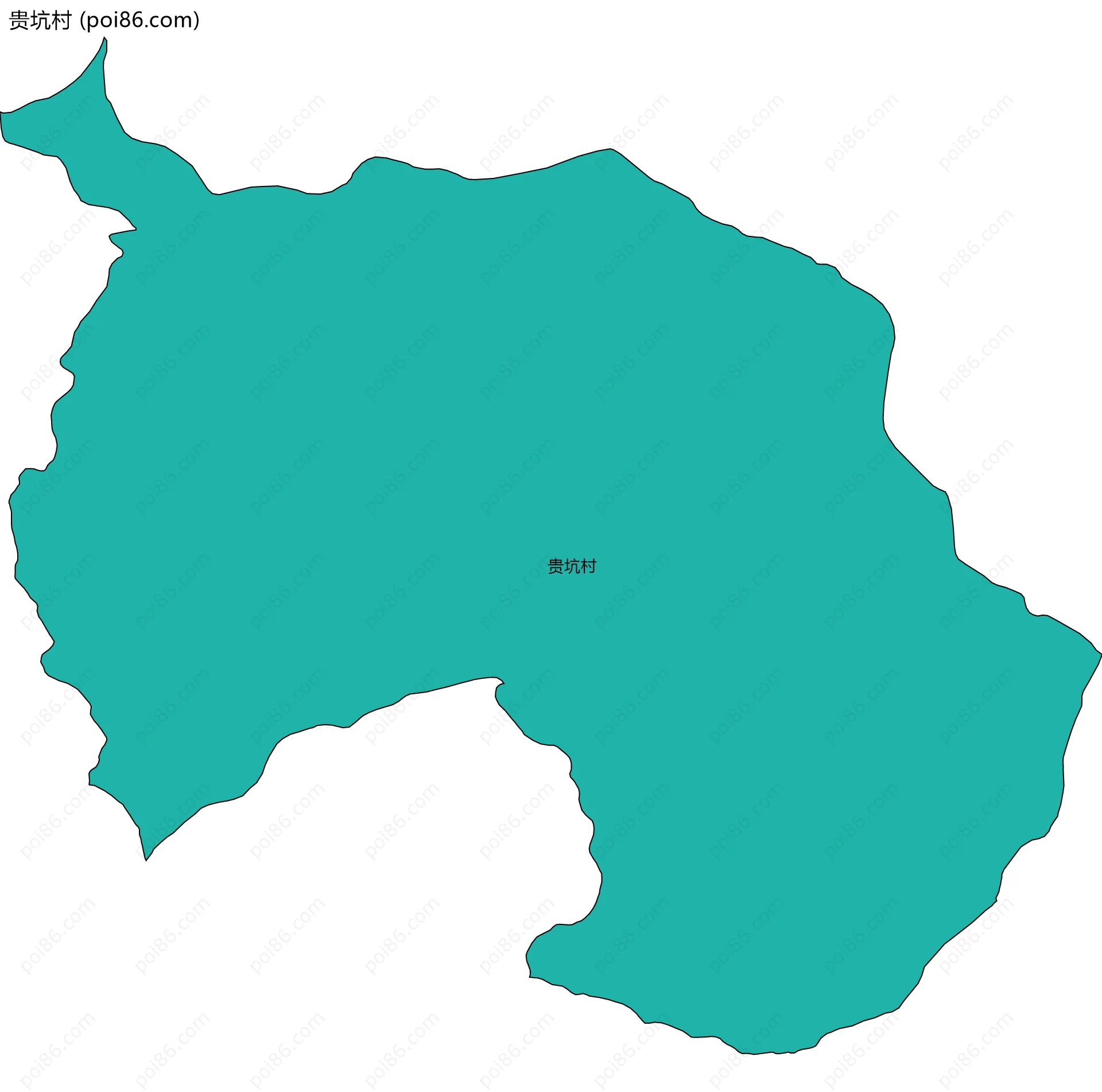贵坑村边界地图