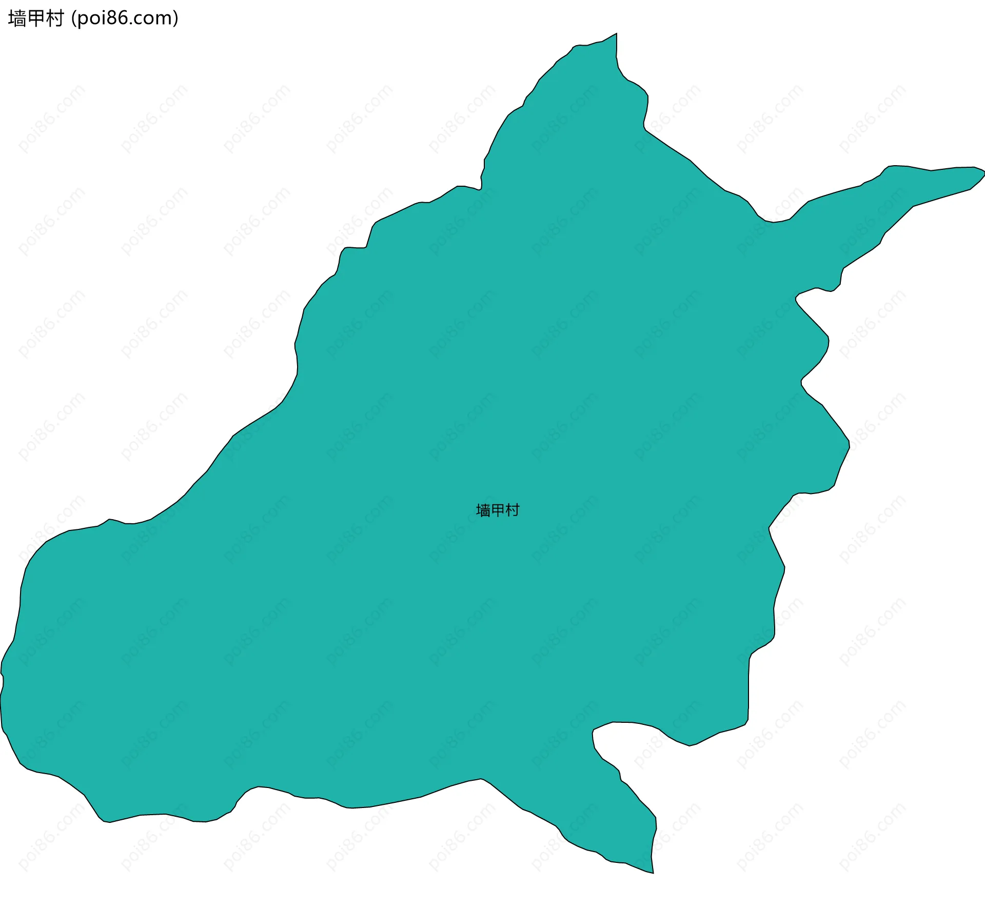 墙甲村边界地图