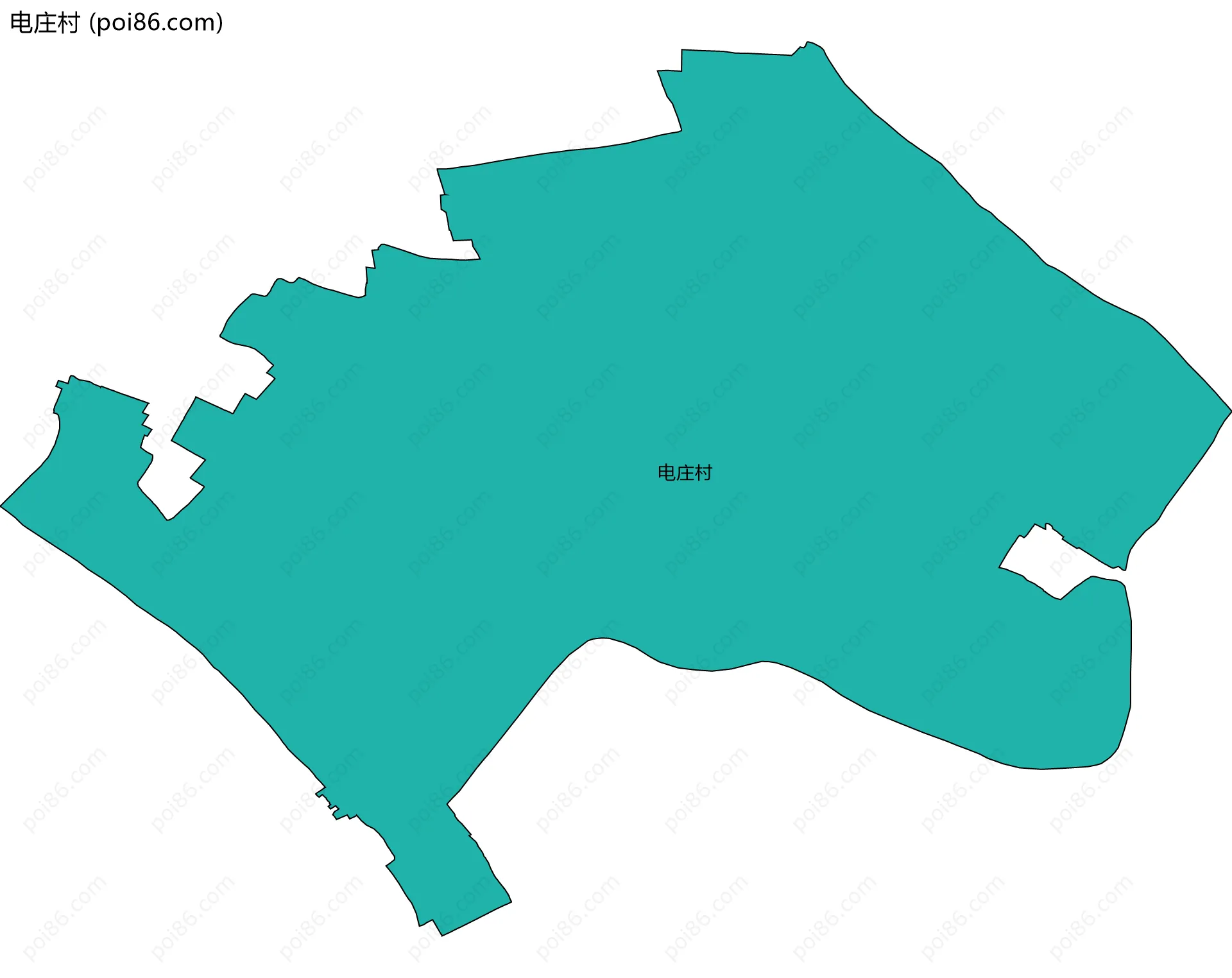 电庄村边界地图