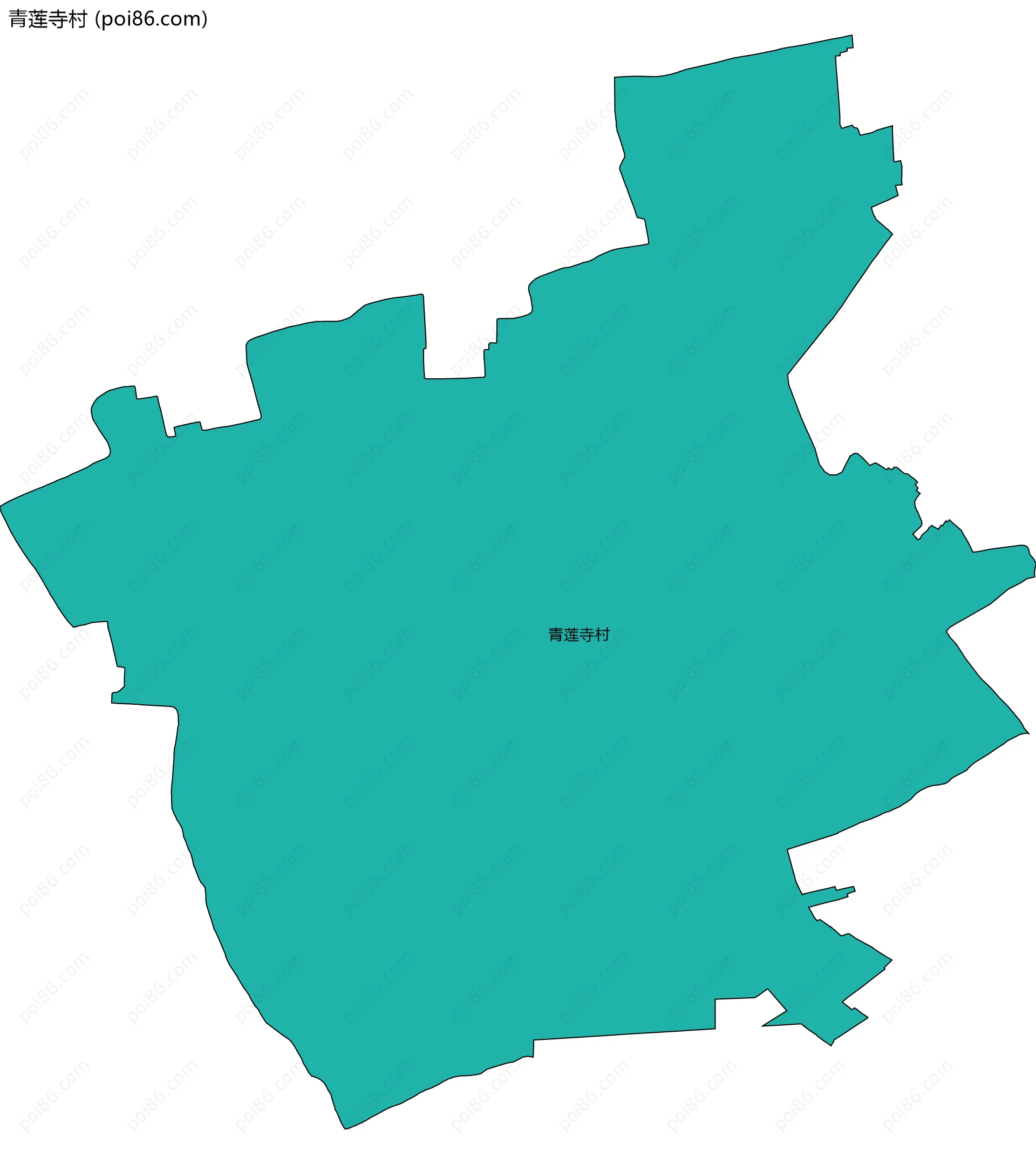 青莲寺村边界地图