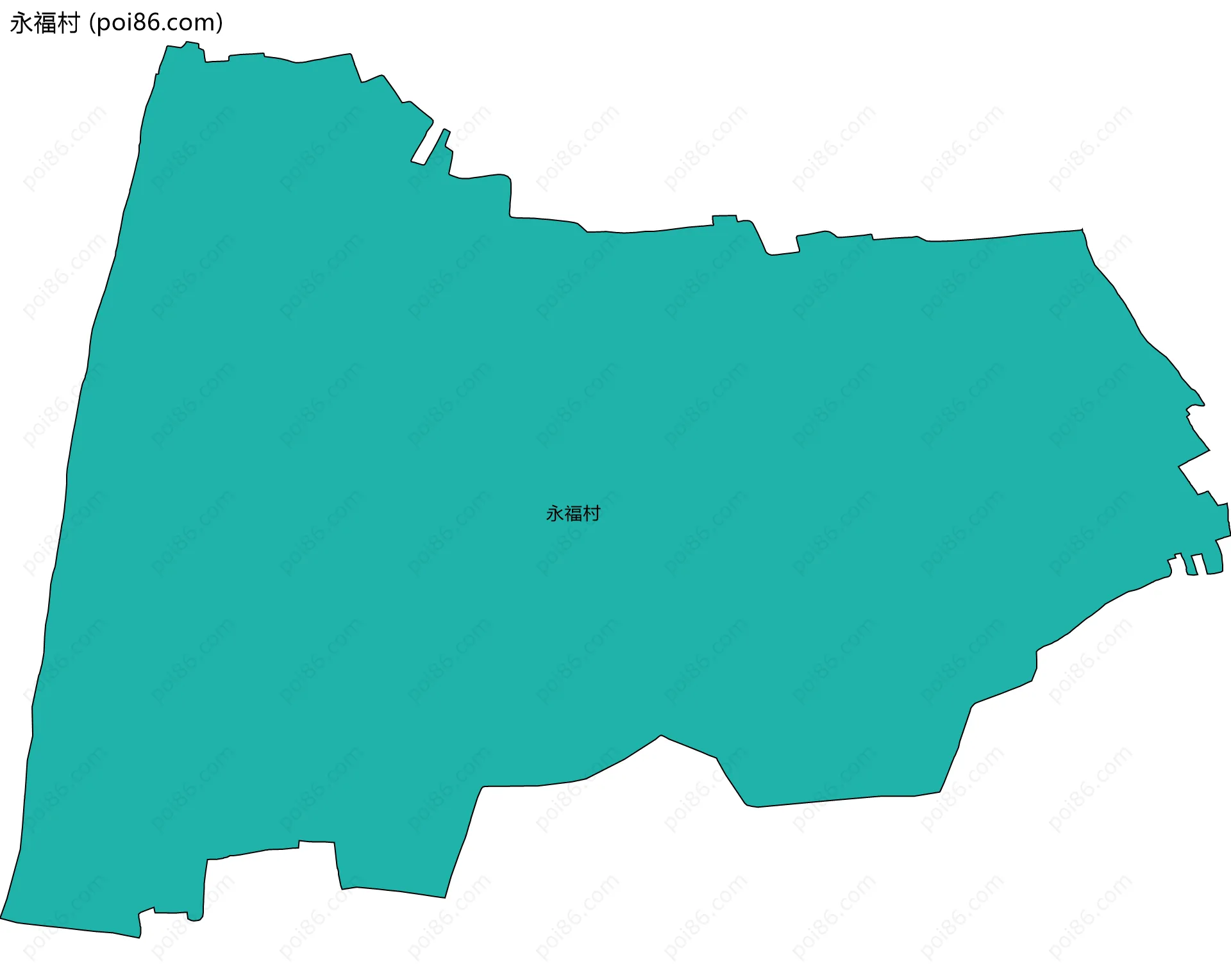 永福村边界地图