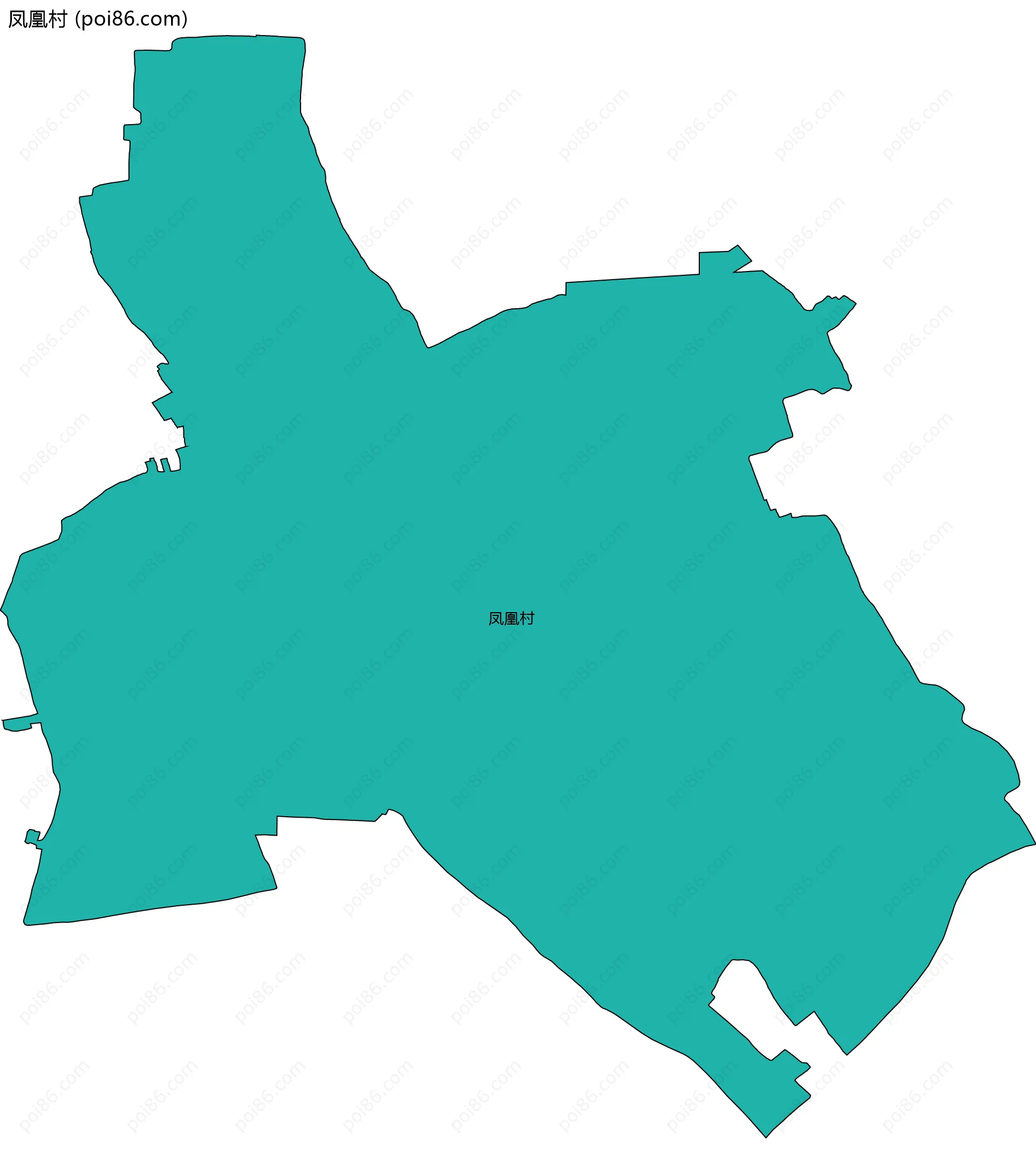 凤凰村边界地图