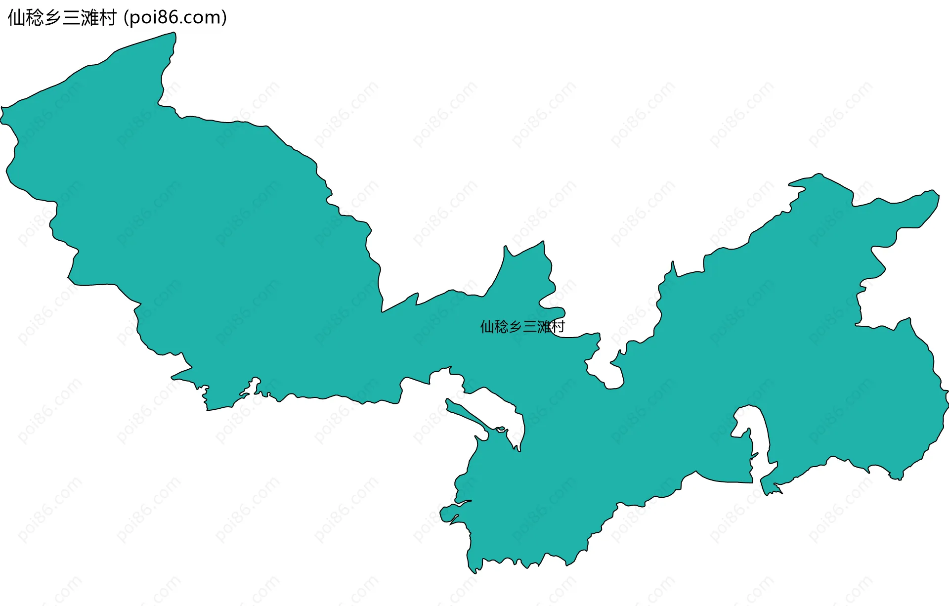 仙稔乡三滩村边界地图