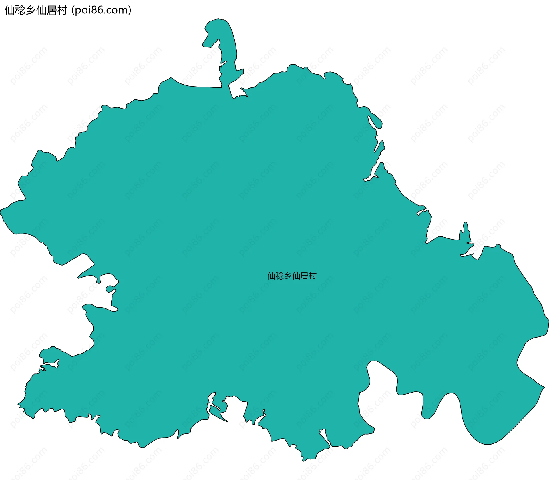 仙稔乡仙居村边界地图