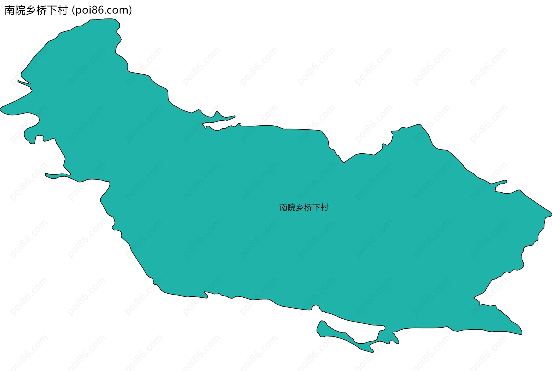 南院乡桥下村边界地图