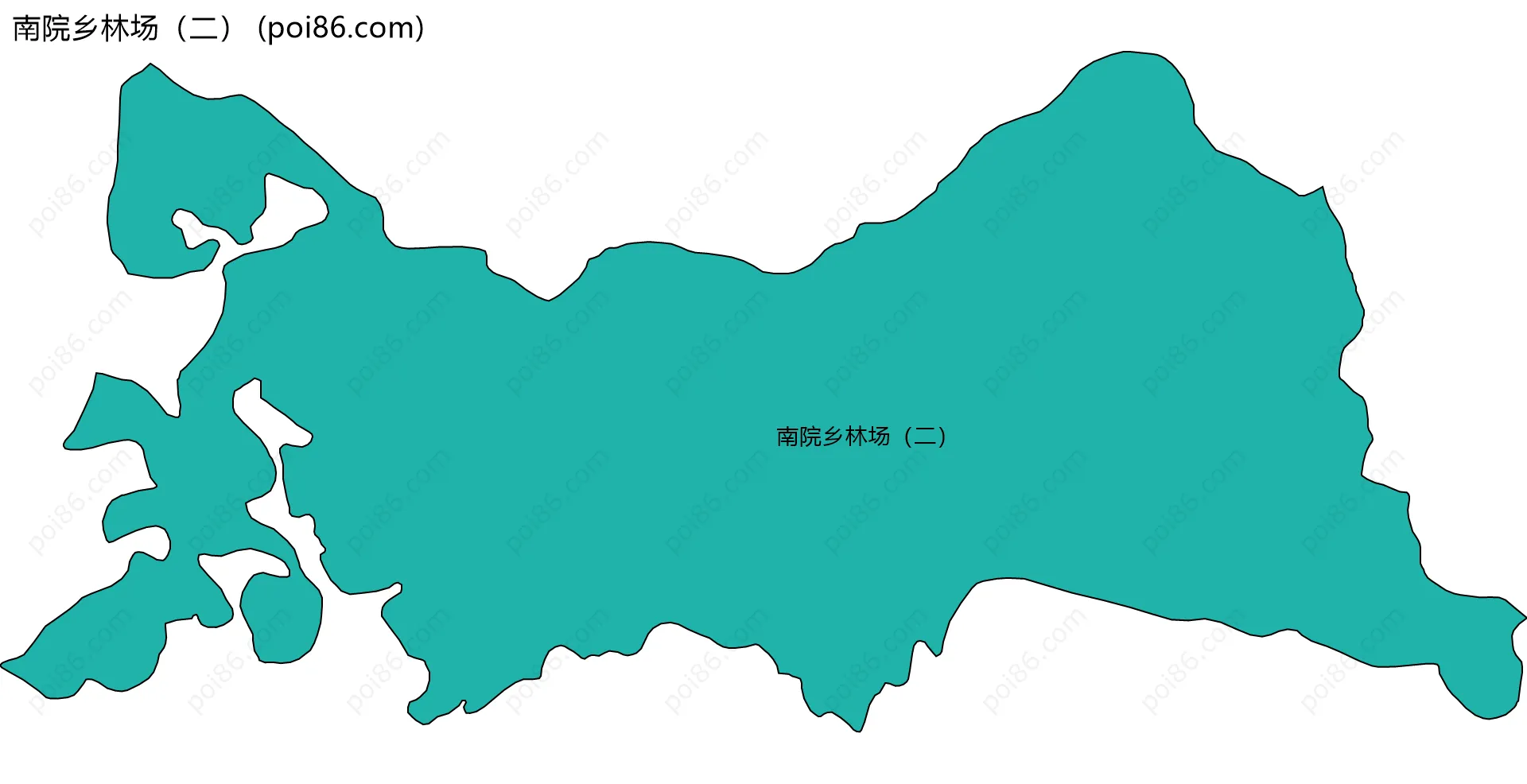 南院乡林场（二）边界地图