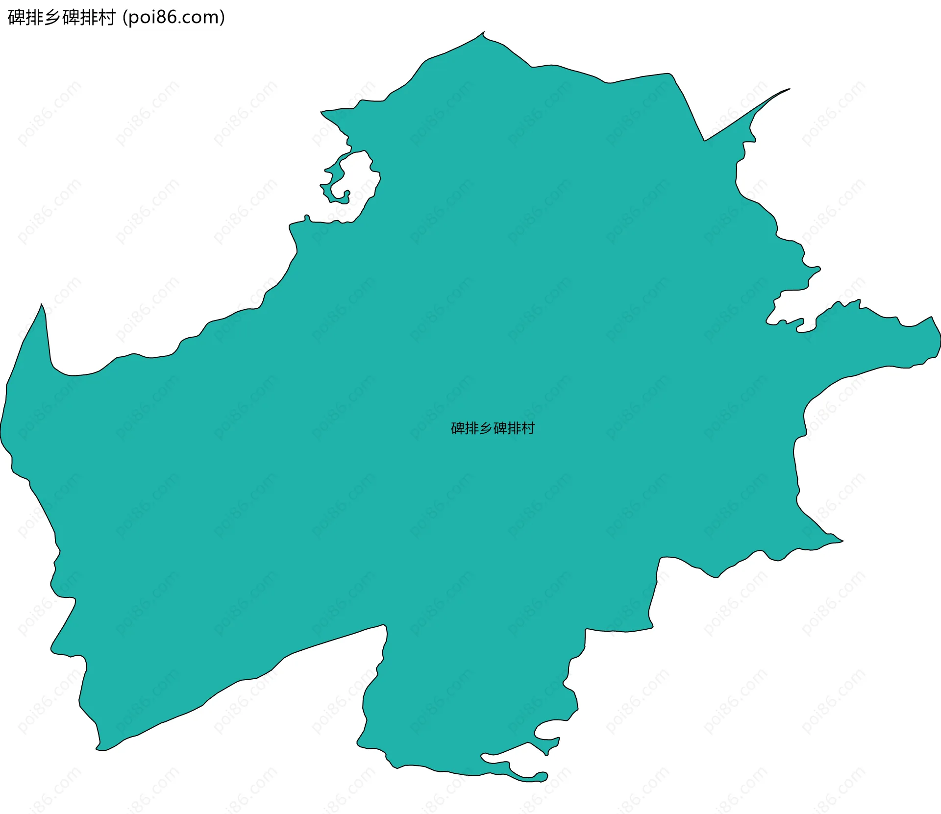 碑排乡碑排村边界地图
